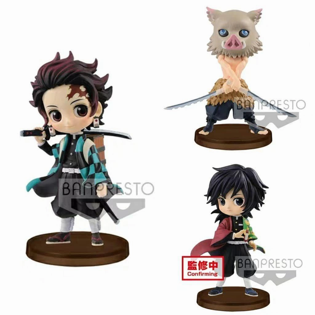 Vinyl Product "Demon Slayer: Kimetsu no Yaiba" Q Posket Petit Vol.2 Kamado Tanjirou ??Hashibira Inosuke?? Tomioka Giyuu