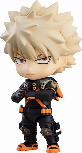 "My Hero Academia The Movie World Heroes' Mission" Nendoroid #1692 Bakugo Katsuki Stealth Suit Ver. Gaming Product Wildlife Model