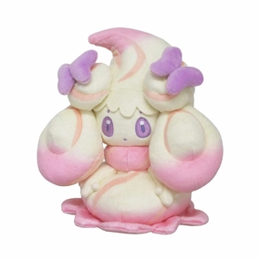 "Pokemon" Allstar Collection Plush PP181 Alcremie Ruby Mix Ribbon Amezaiku (S Size) Collectible Sculpture