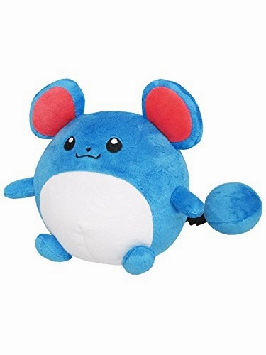 Cat Figurine Workstation Decor "Pokemon" Plush All Star Collection PP29 Marill (S Size)