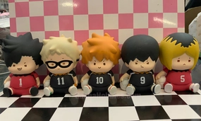 Vinyl Art Robot Statue Haikyuu Characters Chubby Mini Figure 5 Pieces Set (In-stock)