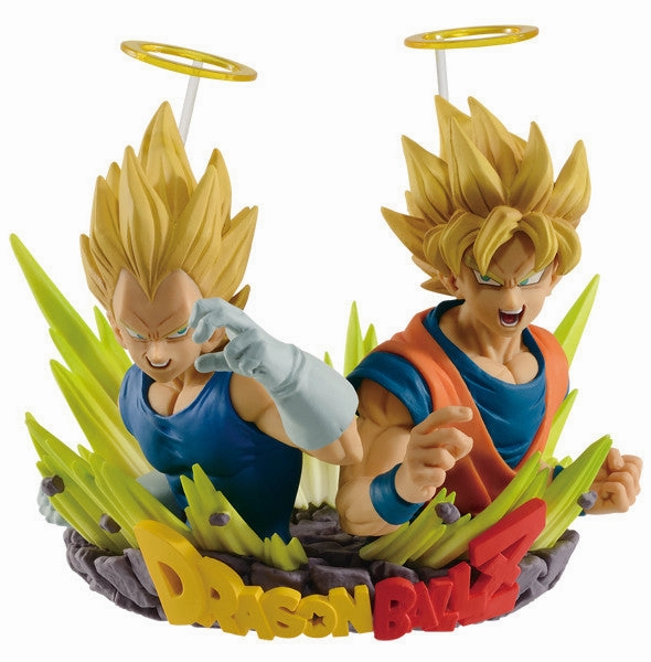 Gaming Toy "Dragon Ball Z: Fukkatsu no Fusion!! Com:Figuration Gogeta (Vol.2) Gokuu to Vegeta" Son Goku SSJ & Vegeta SSJ
