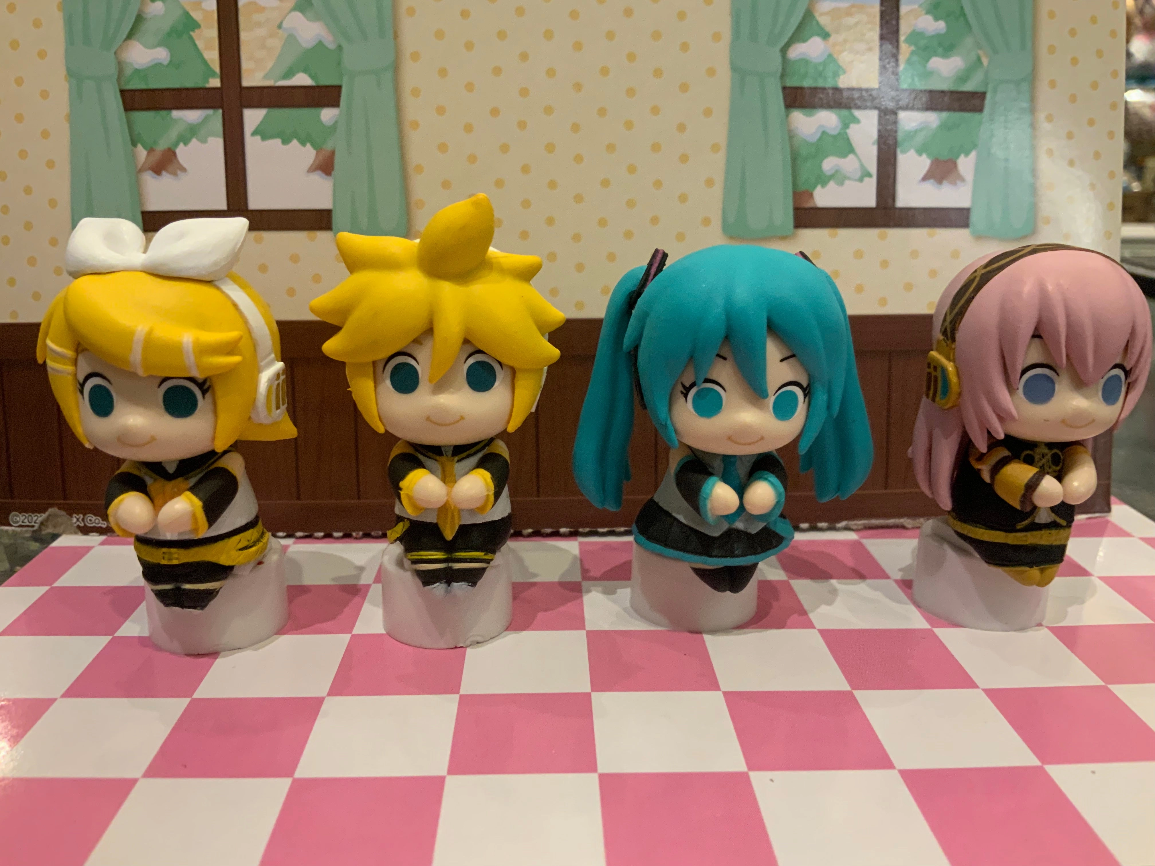 Chokkori-san Vocaloid Hatsune Miku Figure 4 Pieces Set (In-stock) Whole Series