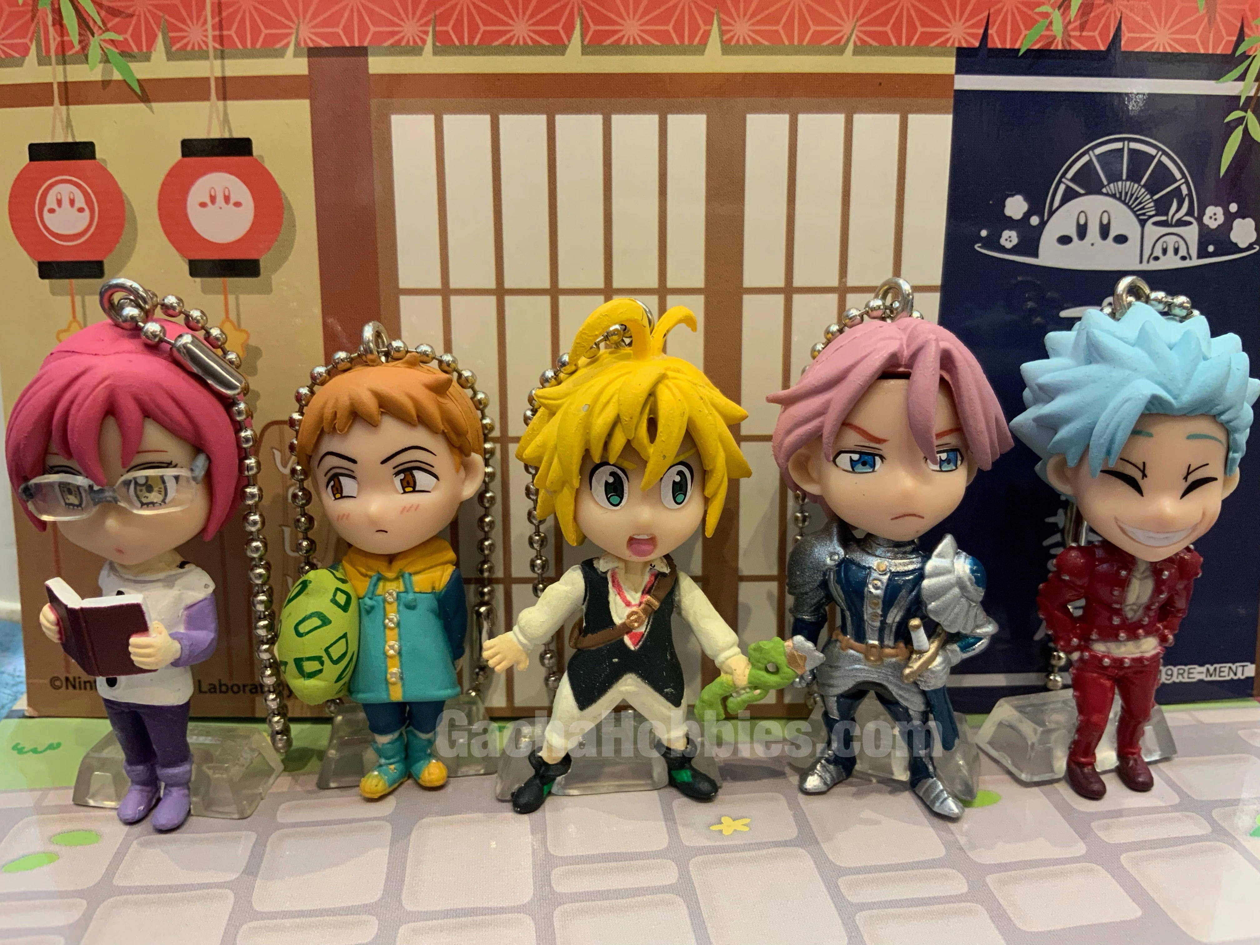 Collectible Model The Seven Deadly Sins Character Keychain Set (In-stock)