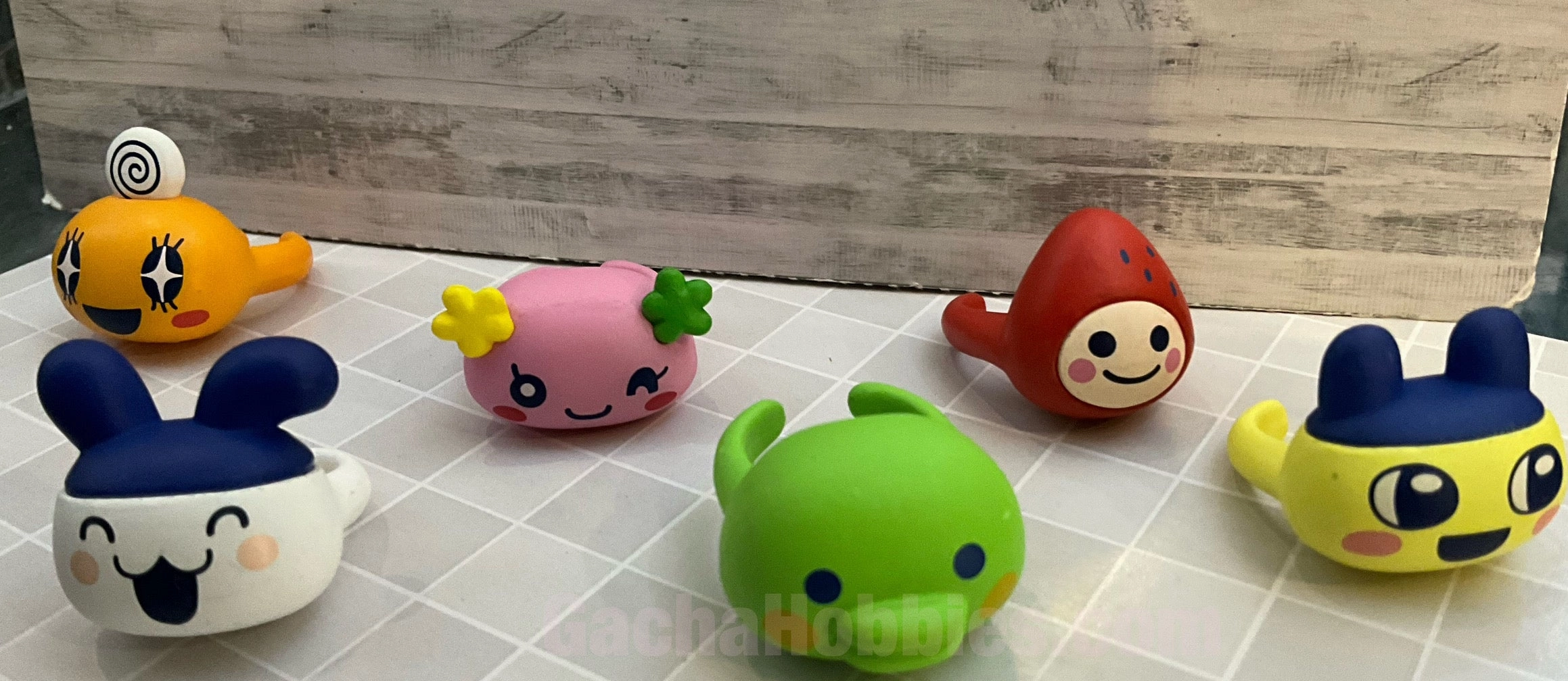Tamagotchi and Friends Characters Figure Ring 6 Pieces Set (In-stock) Variant Paint Premium Object
