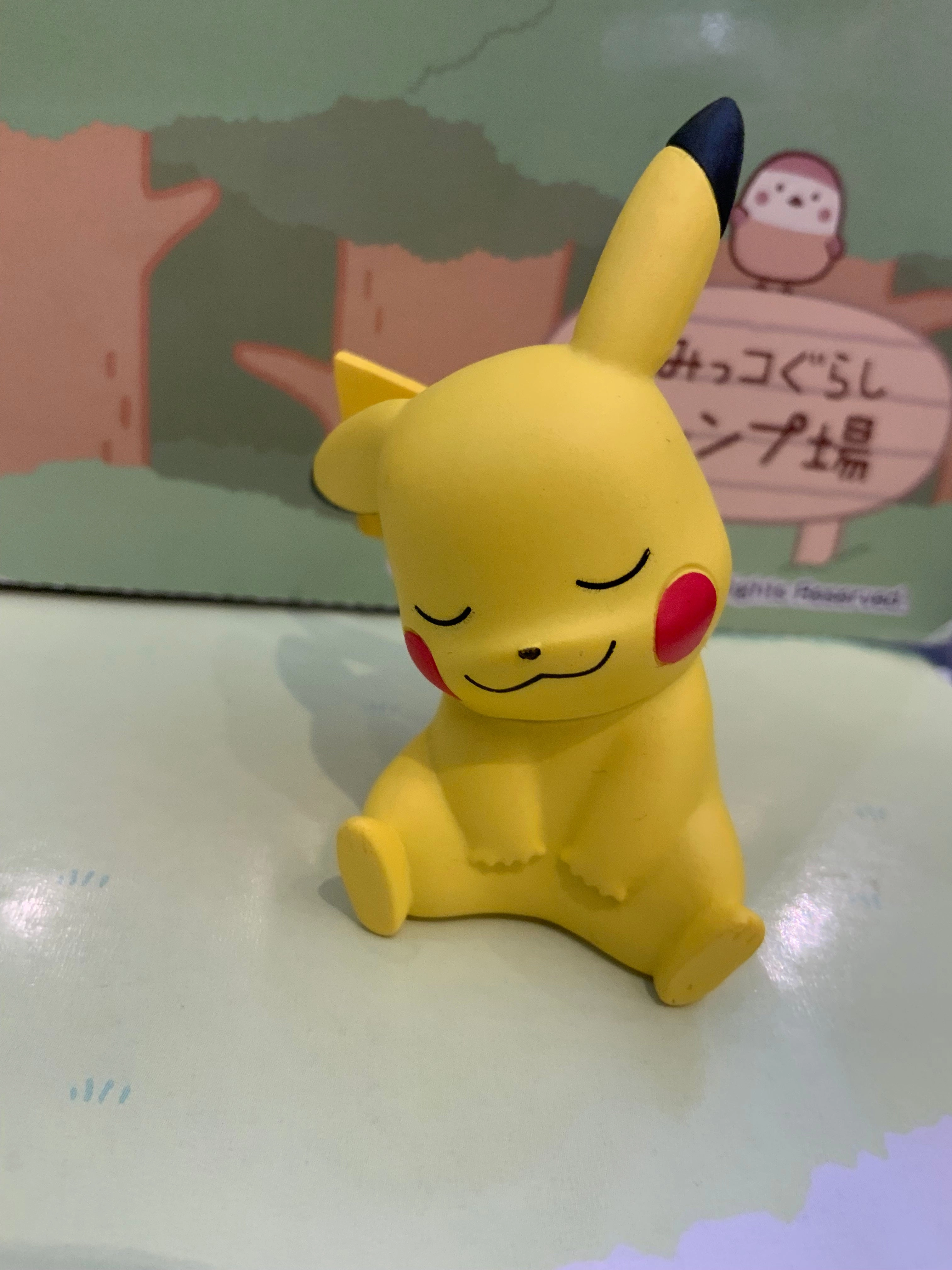 Character Unit Miniature Art Pokemon Sleeping on Shoulder Small Figure 5 Pieces Set (In-stock)