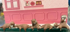 Holiday Catalog Animal Otters Resting Small Figure 5 Pieces Set (In-stock)