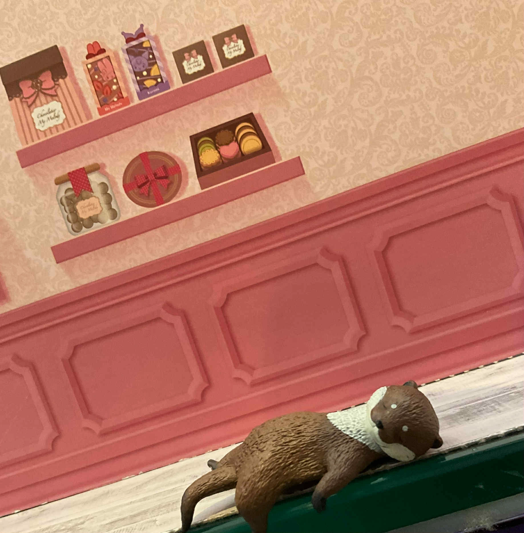 Modern Icon Animal Otters Resting Small Figure 5 Pieces Set (In-stock)