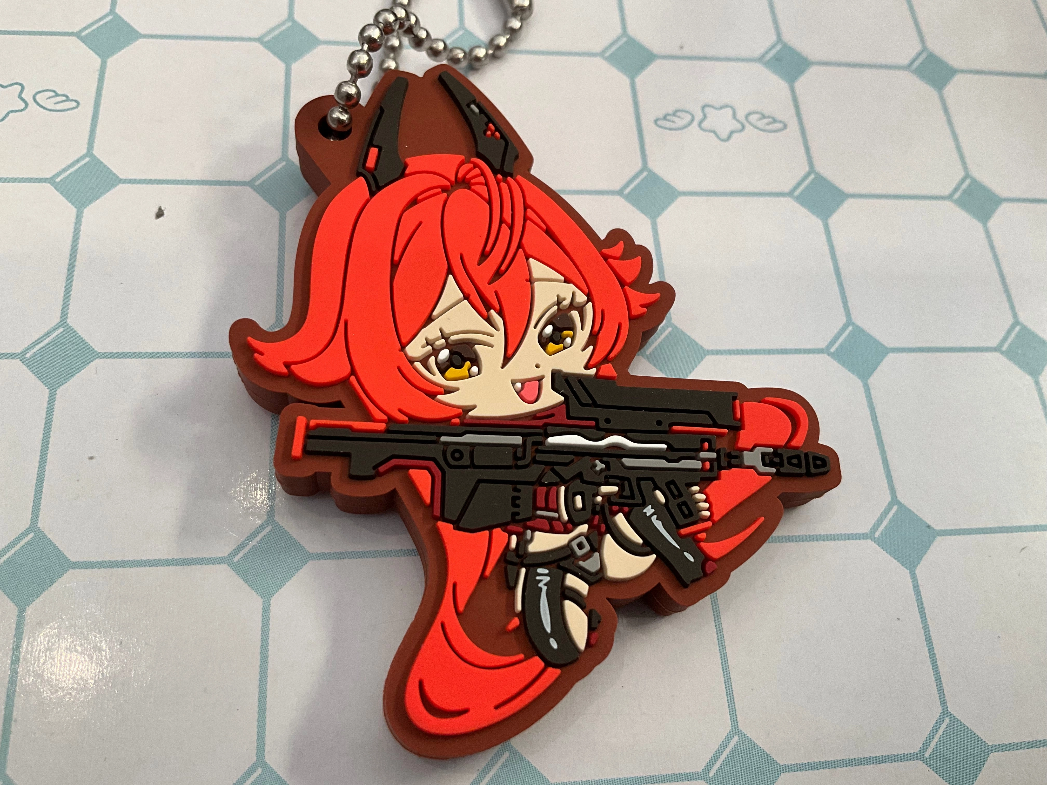 Chibi Article Exhibition Piece Nikke Goddess of Victory Characters Reversible Rubber Keychain 7 Pieces Set (In-stock)