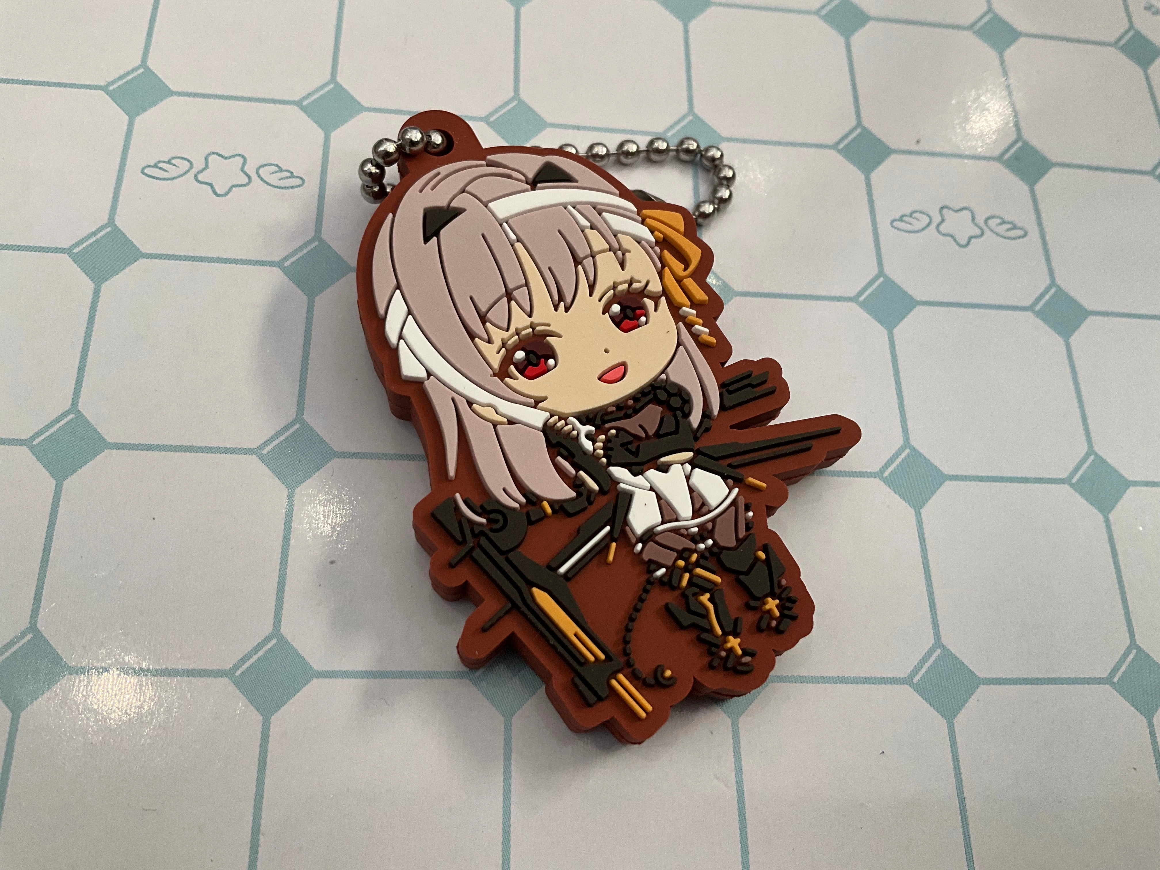 Cultural Heritage Brick and mortar Nikke Goddess of Victory Characters Reversible Rubber Keychain 7 Pieces Set (In-stock)