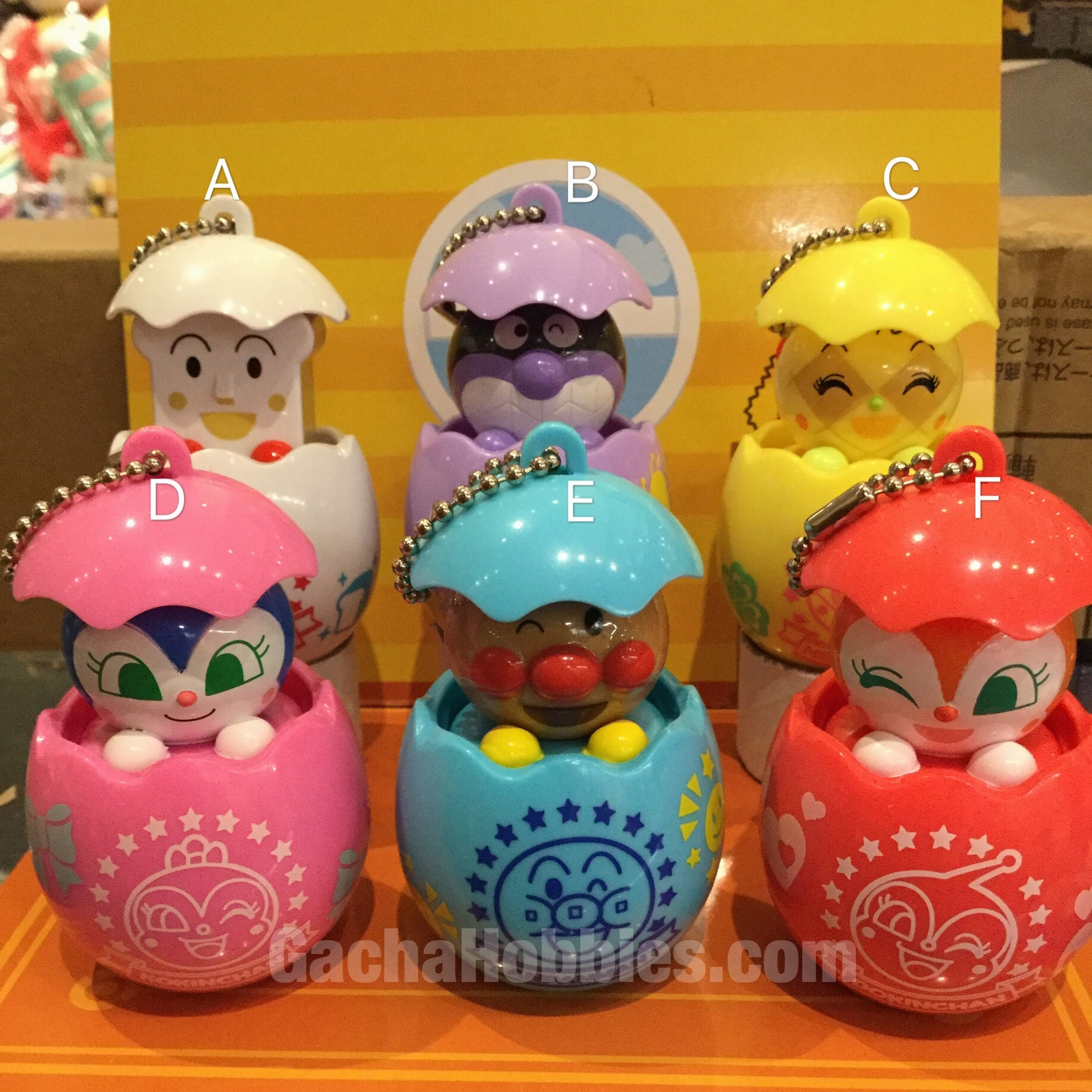 Anpanman Wakuwaku tamago best 6 pcs Set (In-stock) Contemporary Art Roman Figure