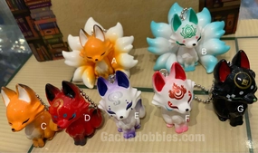 PVC Sculpture Yokai Kitsune Fox Mini Figure Vol.2 7 Pieces Set (In-stock)