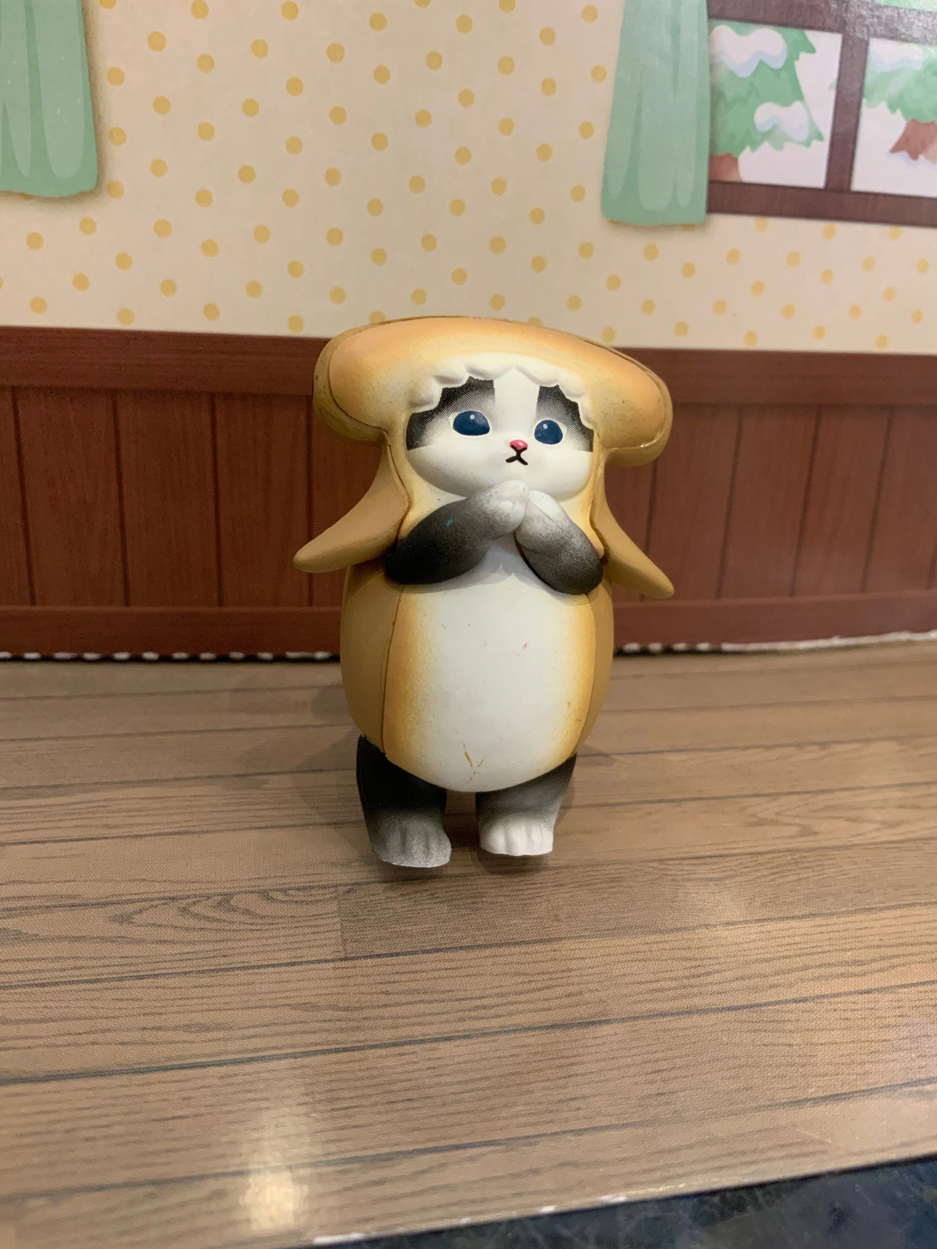 DIY Model Folk Tale Mofusand Shark x Cat Kawaii Figure 5 Pieces Set (In-stock)