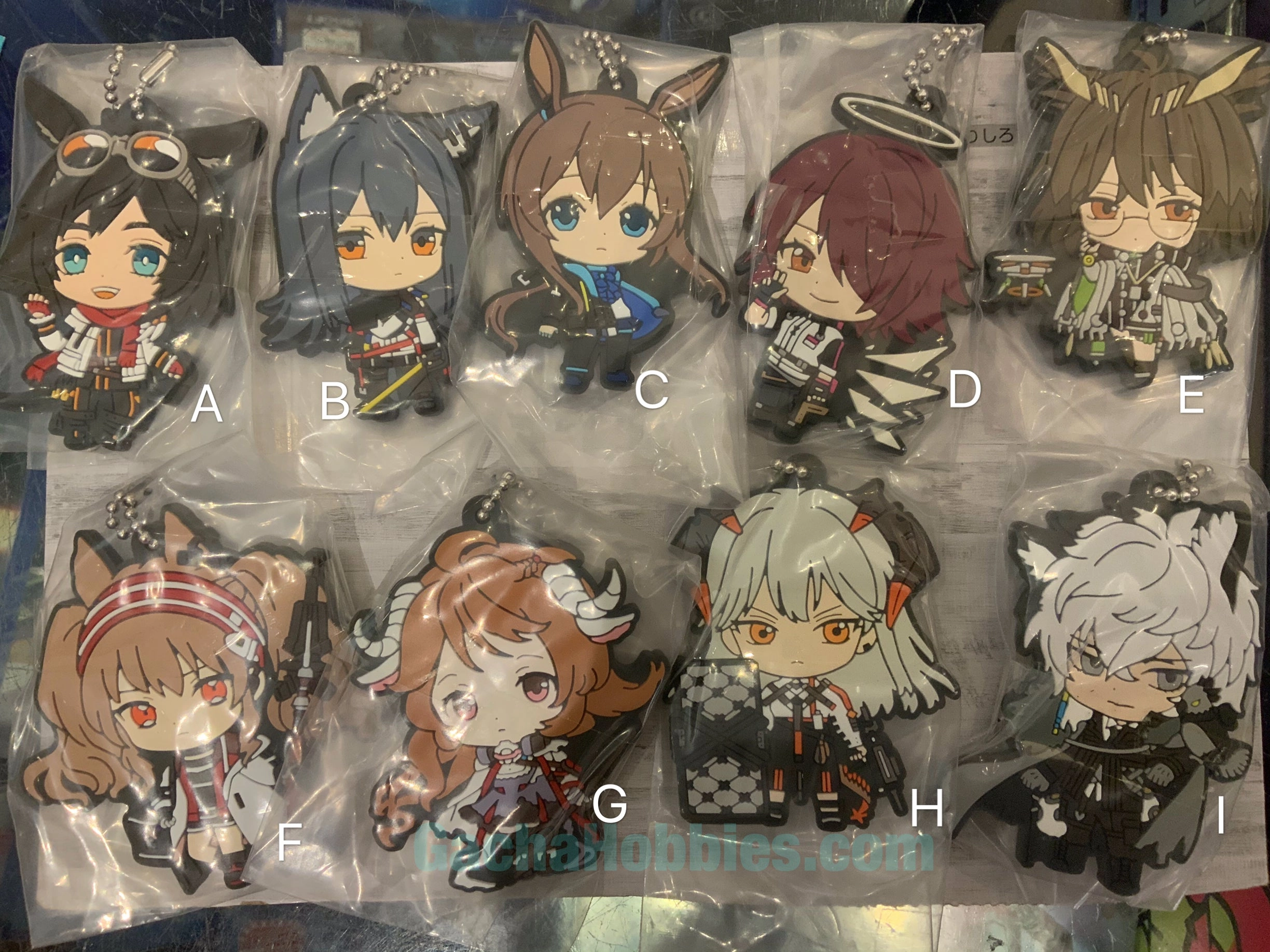 Arknights Character Rubber Keychain Vol.1 9 Pieces Set(In-stock) Fantasy Collectible Premium Object