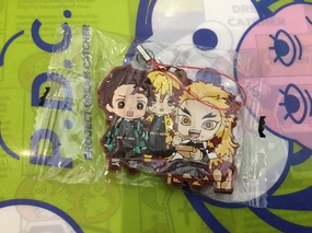 Kimetsu no Yaiba Demon Slayer Character Rubber Keychain Vol.8 14 Pieces Set (In-stock) Themed Background