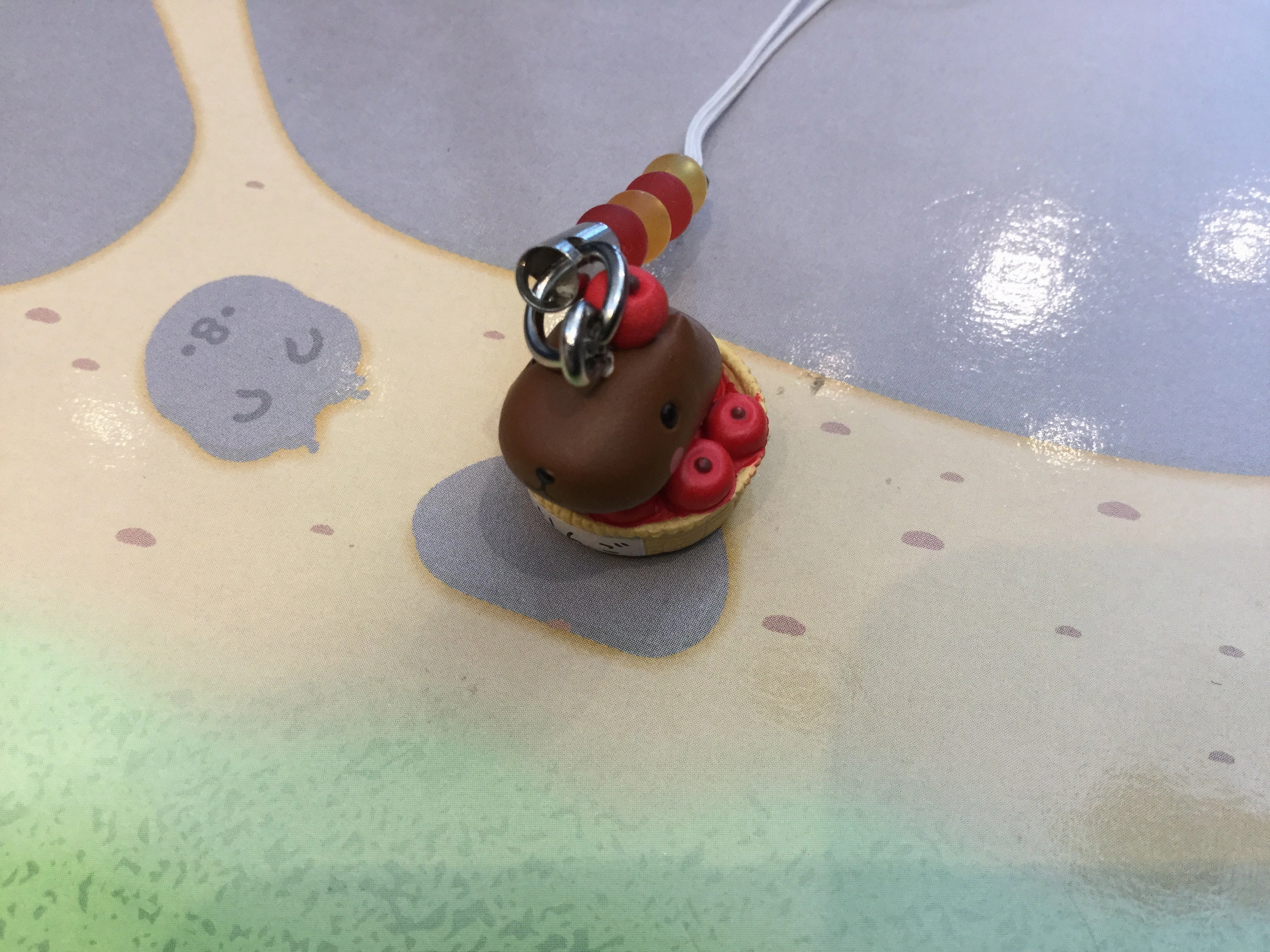 Terrace Accent Kapibara-san Fruits and Foods Figure Keychain (In-stock)