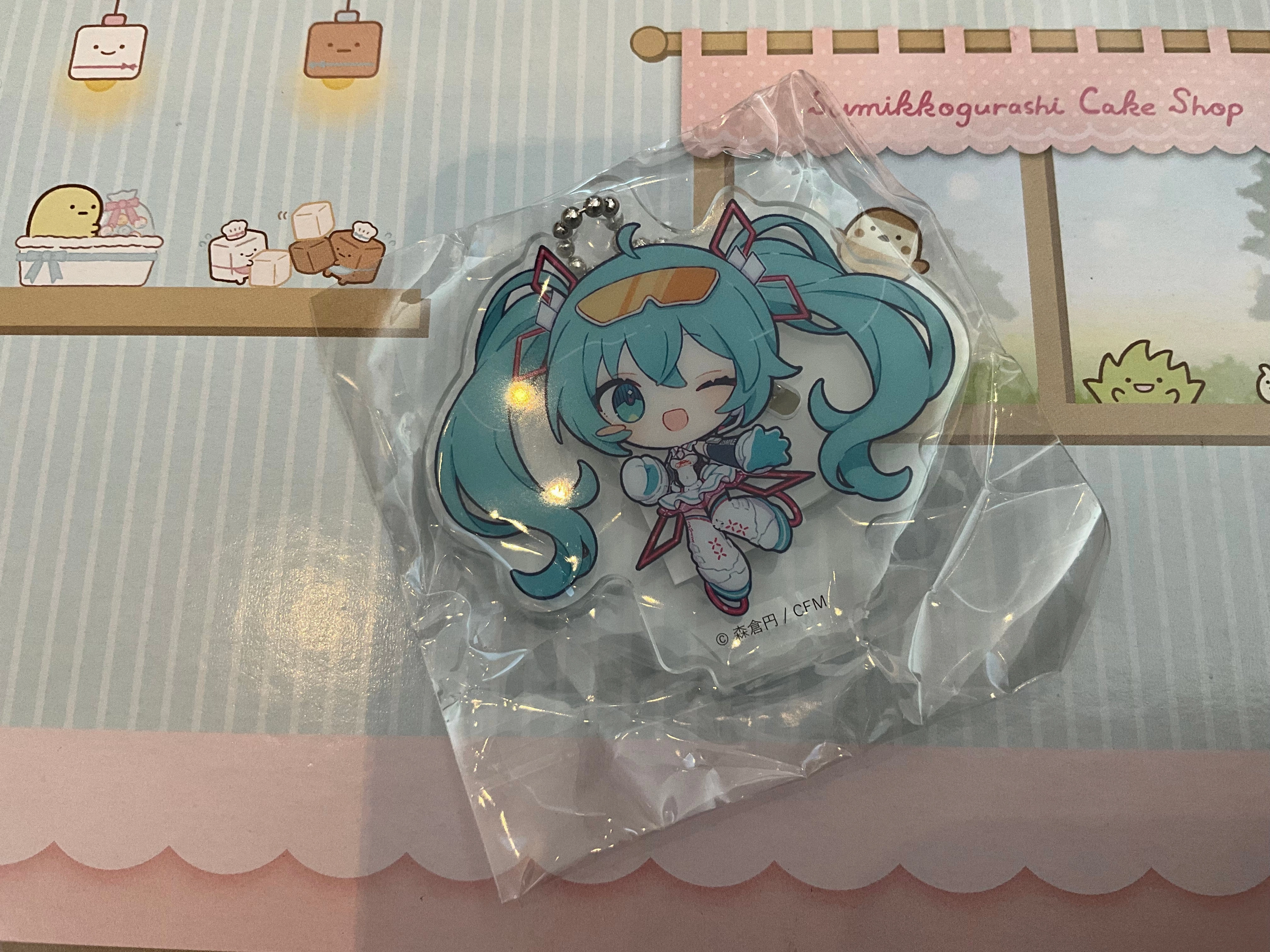 Celebrity endorsed Folk Art Hatsune Miku Racing Miku Mini Acrylic Stand Vol.1 7 Pieces Set (In-stock)