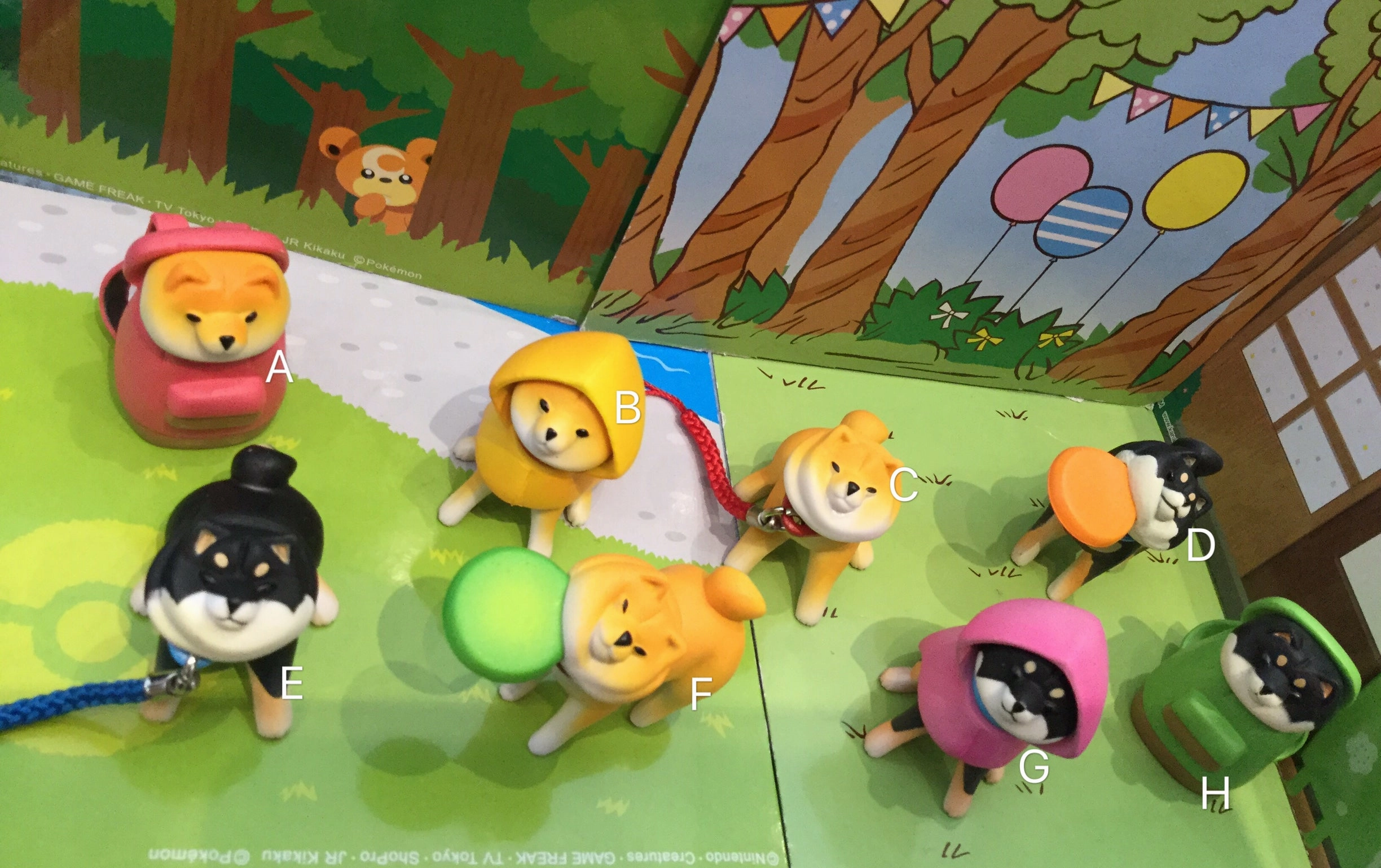 Animal Attraction Shiba Inu Rejection Figure 8 Pieces Set (In-stock) Hand Painted Robot Creation