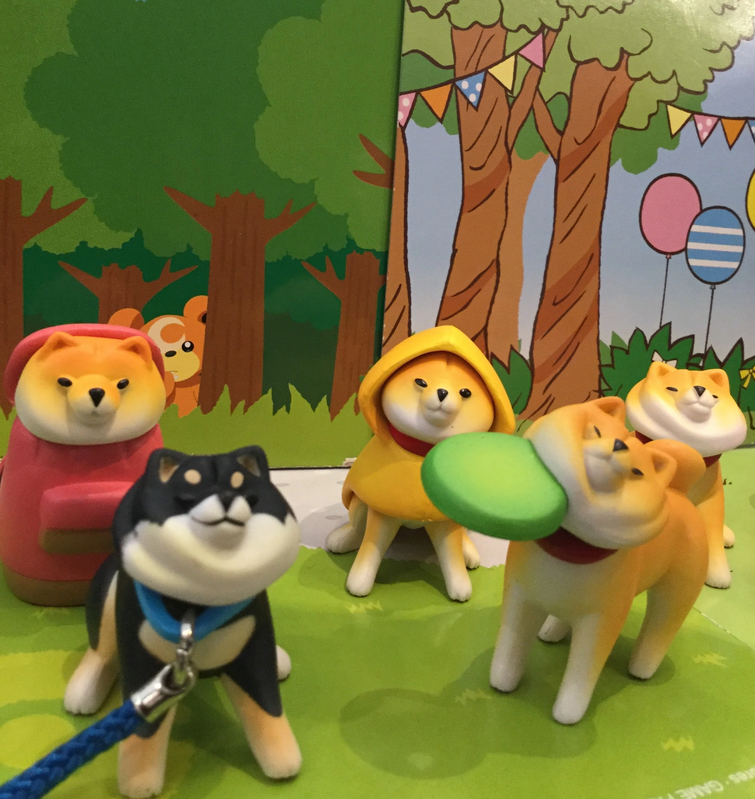 Gaming Item Animal Attraction Shiba Inu Rejection Figure 8 Pieces Set (In-stock)