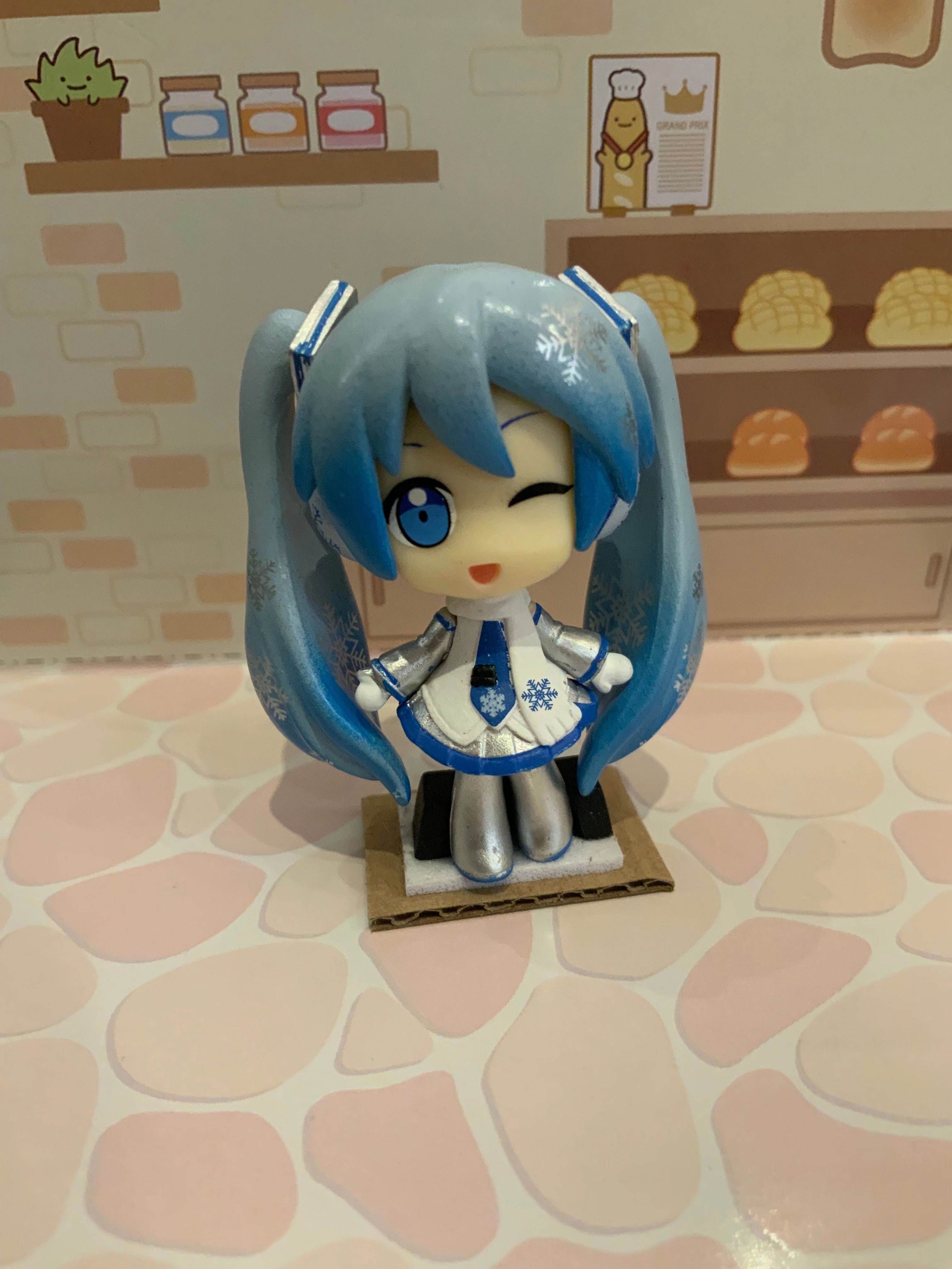 Vocaloid Hatsune Miku & Kagamine Rin Len Deformed Figure 4 Pieces Set (In-stock) Superhero Model Collectible Statue