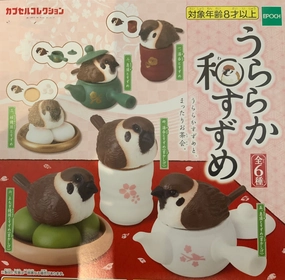 Designer Showcase Bird in Japanese Tea Party Mini Figure 6 Pieces Set (In-stock)