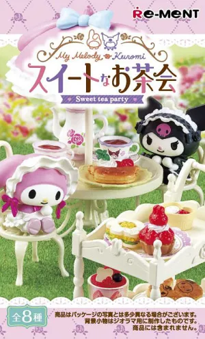 Limited Collectible Release Collectible Drop Opening [Blind Box] My Melody and Kuromi Sweet Tea Party - Re-Ment Mystery Collectibles