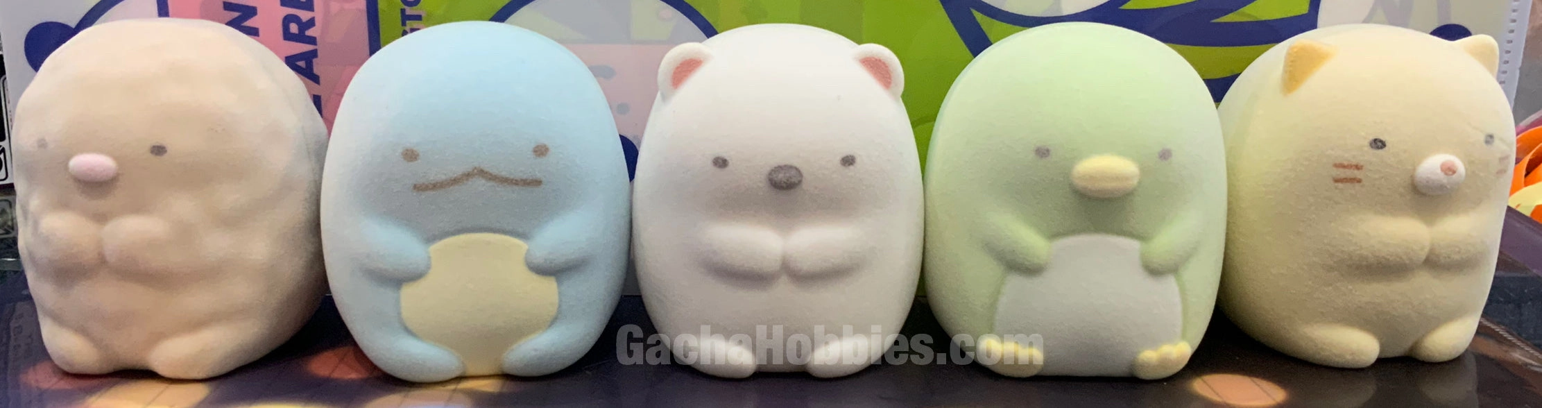 Artistic Sculpture Chibi Goods Capchara Sumikko Gurashi Furry Texture Figure 5 Pieces Set (In-stock)