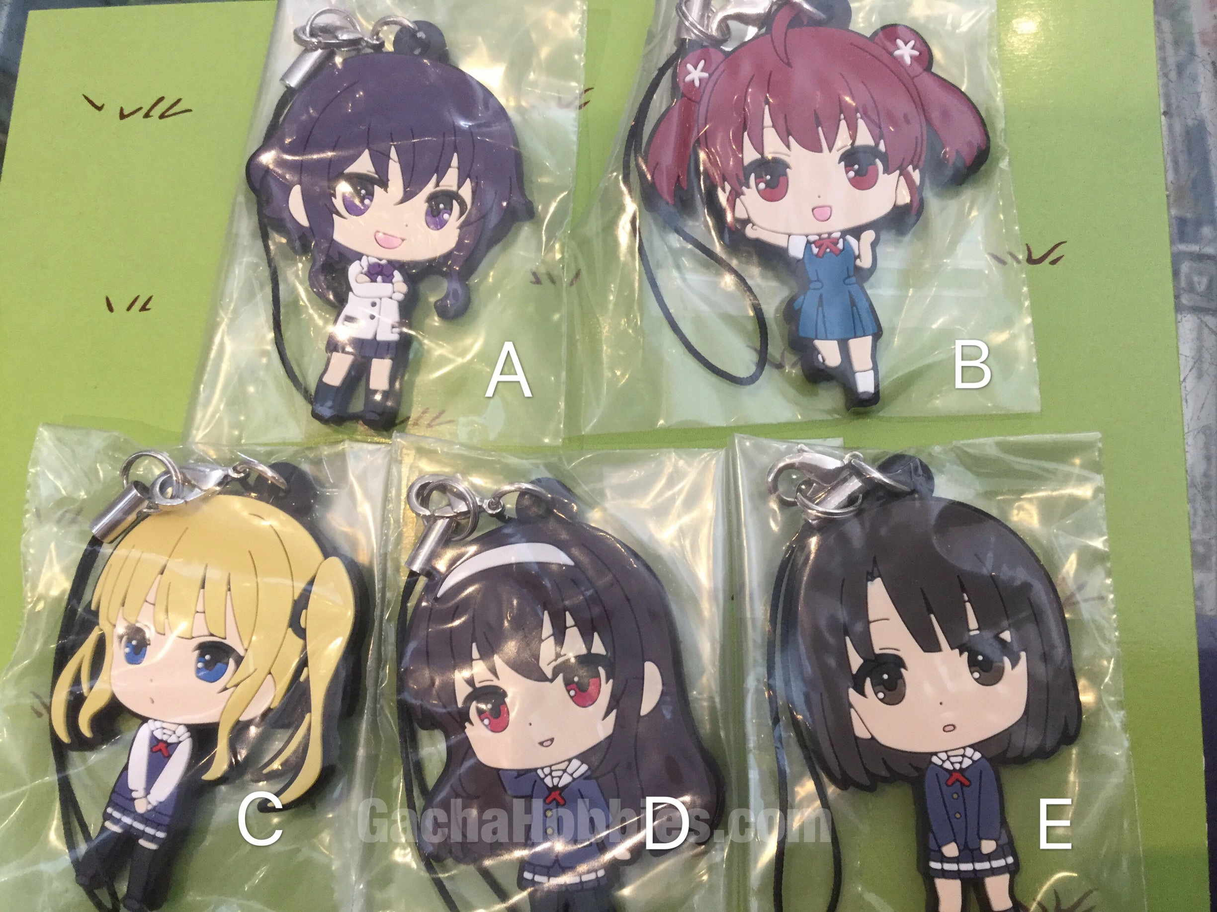 Collector Display Saenai Heroine no Sodate-kata. Flat Rubber Keychain
