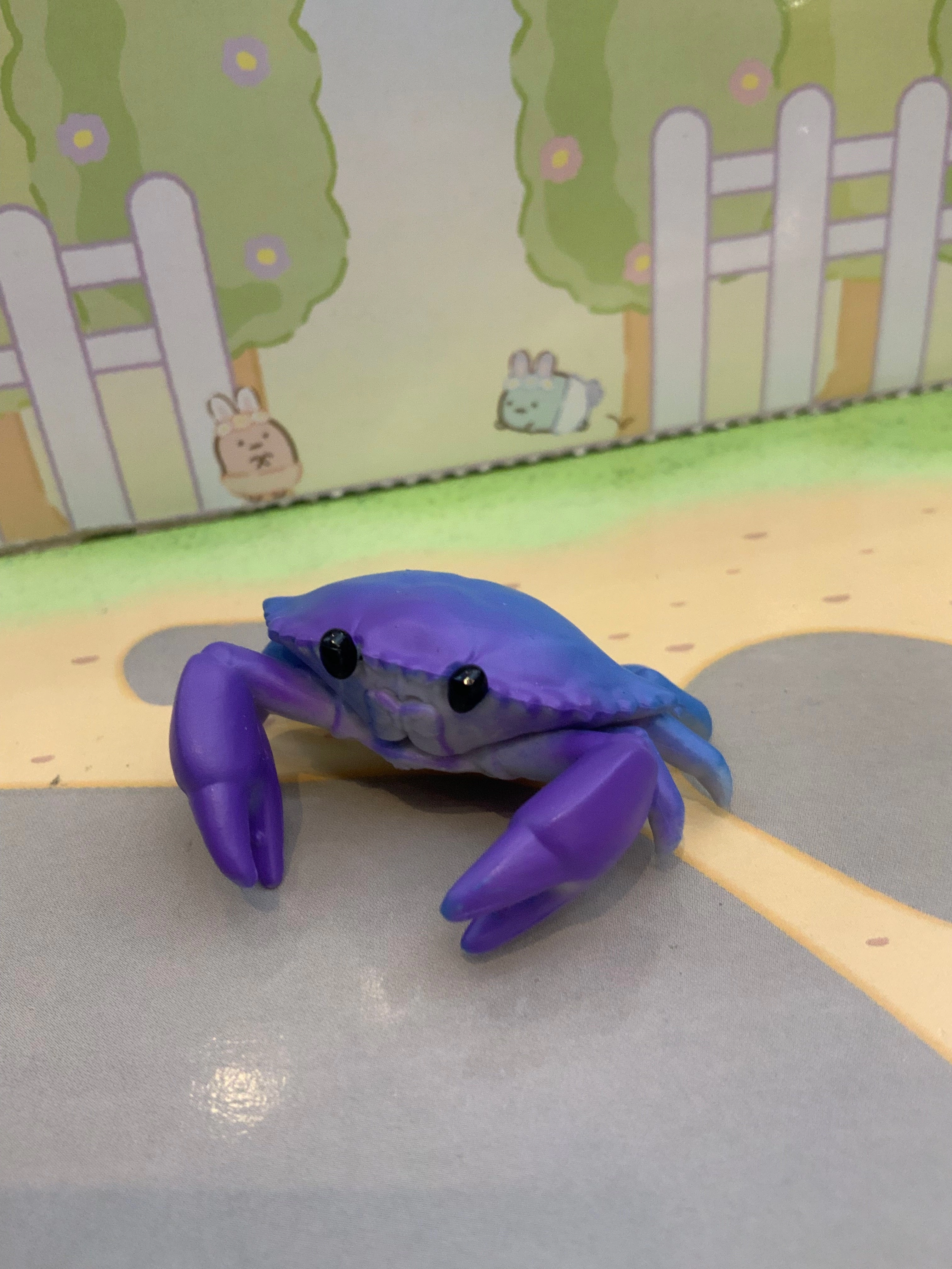 Colourful Crabs Cable Holder Figure 5 Pieces Set (In-stock) Character Display