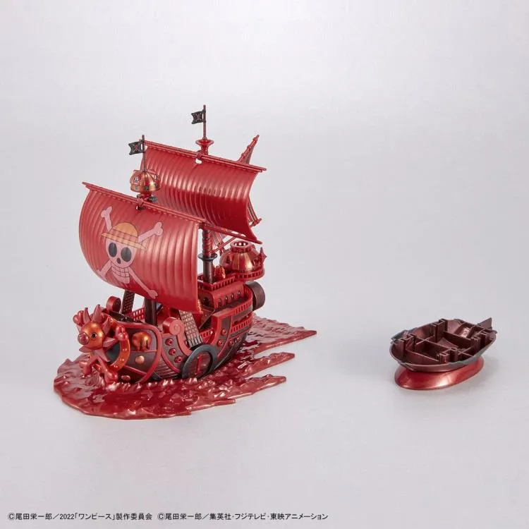Rarity Value Gallery Worthy Bandai One Piece Grand Ship Collection Thousand Sunny (Movie Red Commemorative Color Ver.) Model Kit