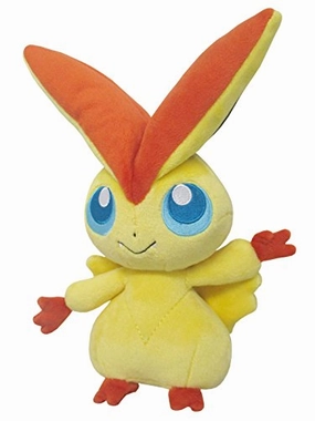 "Pokemon" Allstar Collection Plush PP74 Victini (S Size) Famous Scientist