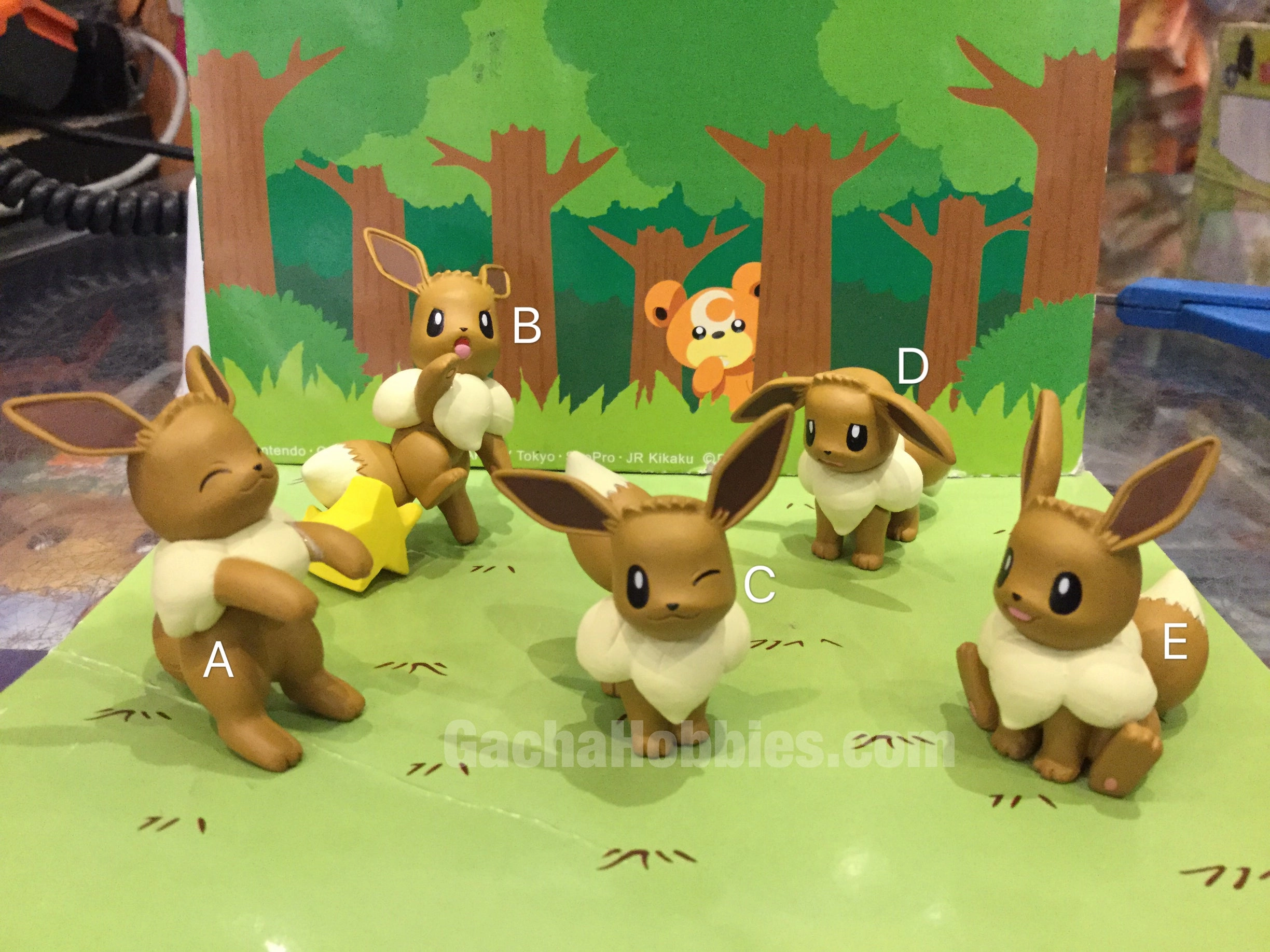 Collectible Merchandise Pokemon Eevee Only Figures Vol.2 5 Pieces Set (In-stock)