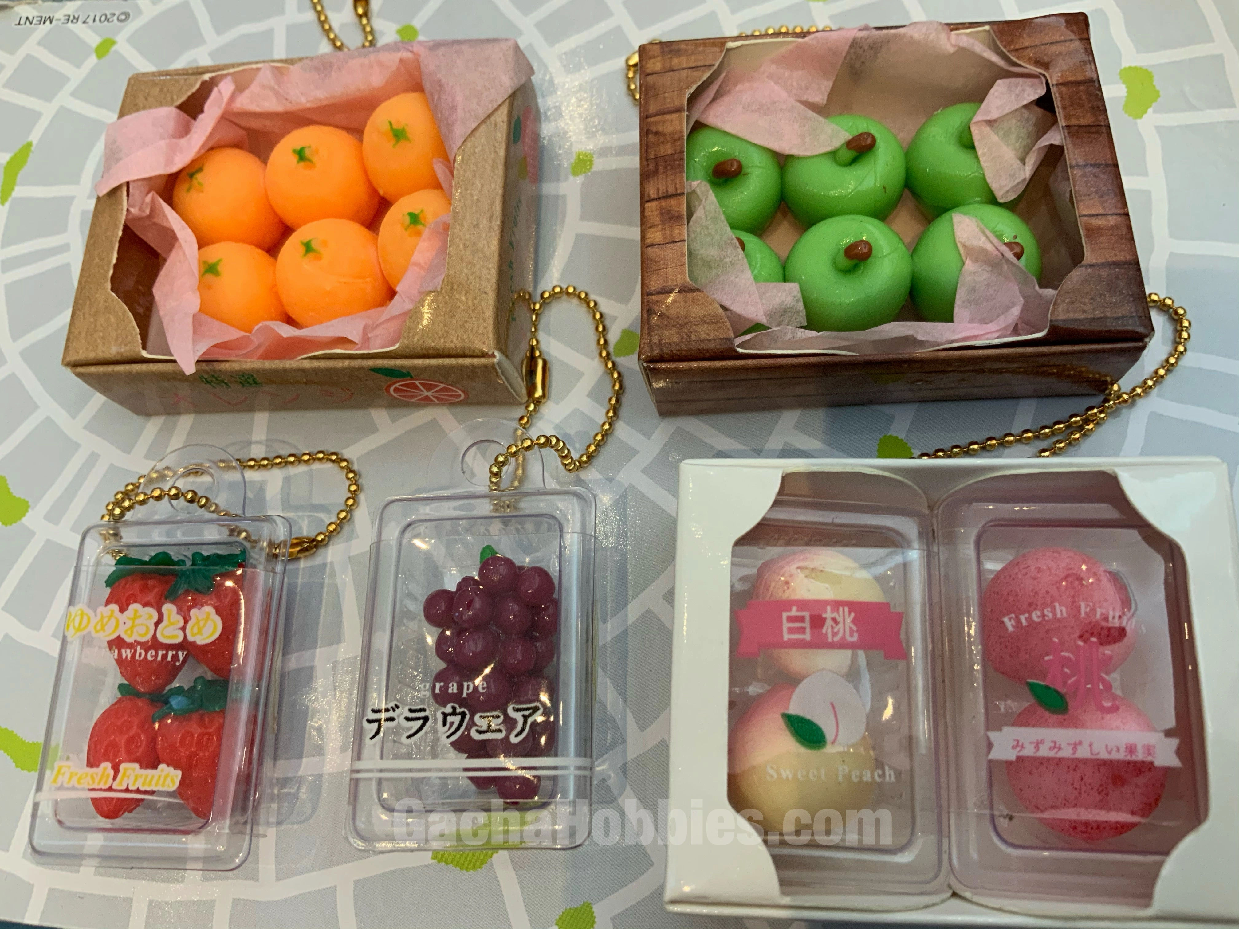 BC Fruit Mascot Keychain Vol.4 5 Pieces Set (In-stock) Rare Find Designer Piece