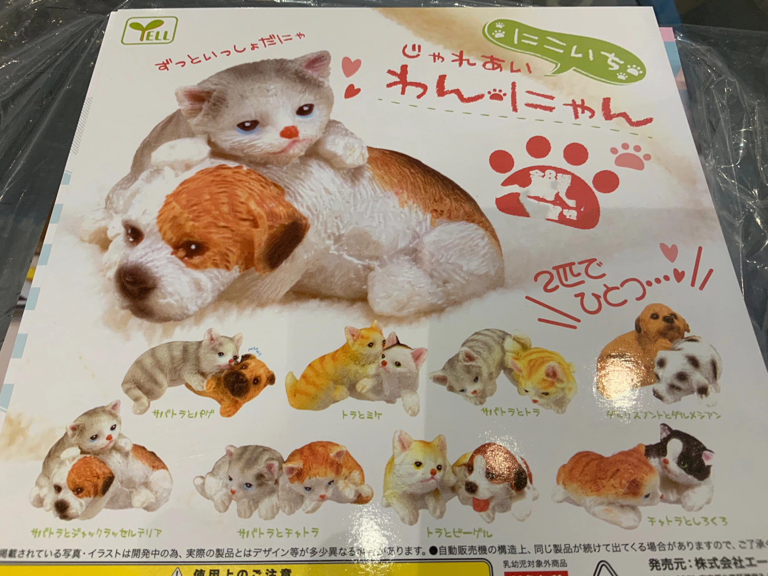 Dog and Cat Ceramic Figure 8 Pieces Set (In-stock) Vinyl Merchandise