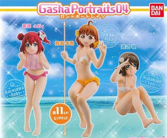 Miniature Model Action Showcase Love Live! Gasha Portraits Character Figures Vol.4 3 Pieces Set (In-stock)