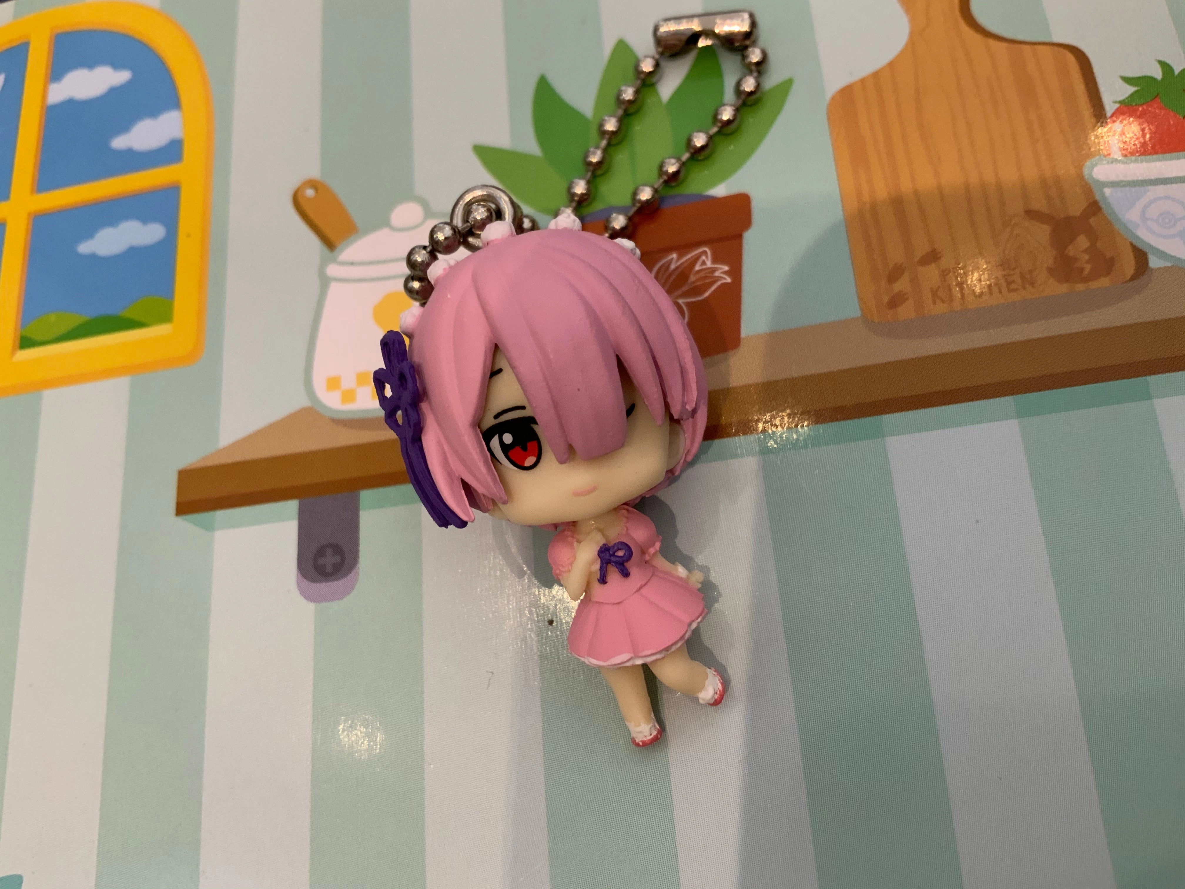 Re: Zero Ram And Rem Mini Figure Keychain 5 Pieces Set (In-stock) Party Decoration Spacecraft Model