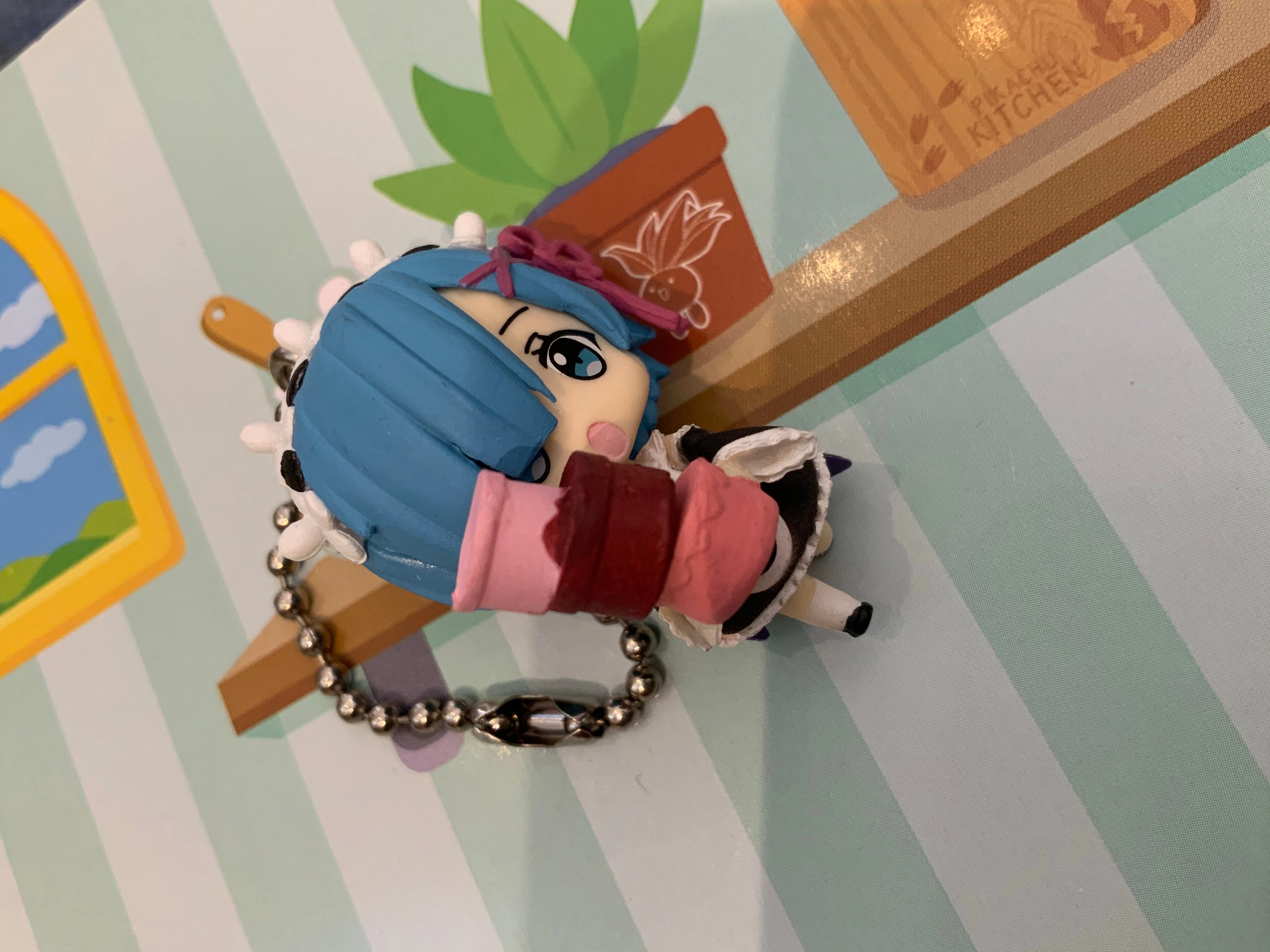 Re: Zero Ram And Rem Mini Figure Keychain 5 Pieces Set (In-stock) Plastic Statue Astronaut Figure