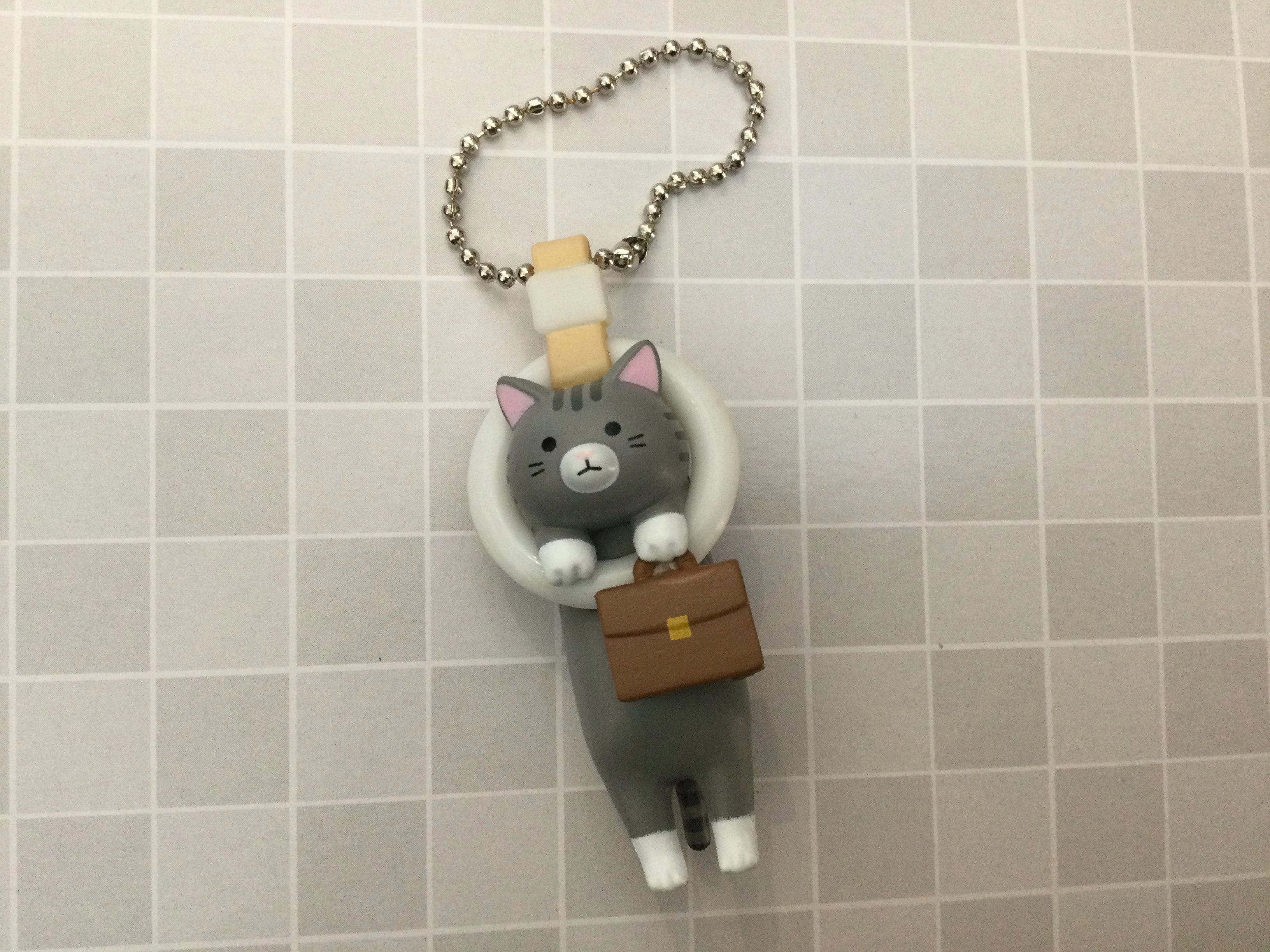 Porcelain Doll 3D printed Commuting Cats On the Way to Work Small Figure Keychain 6 Pieces Set (In-stock)