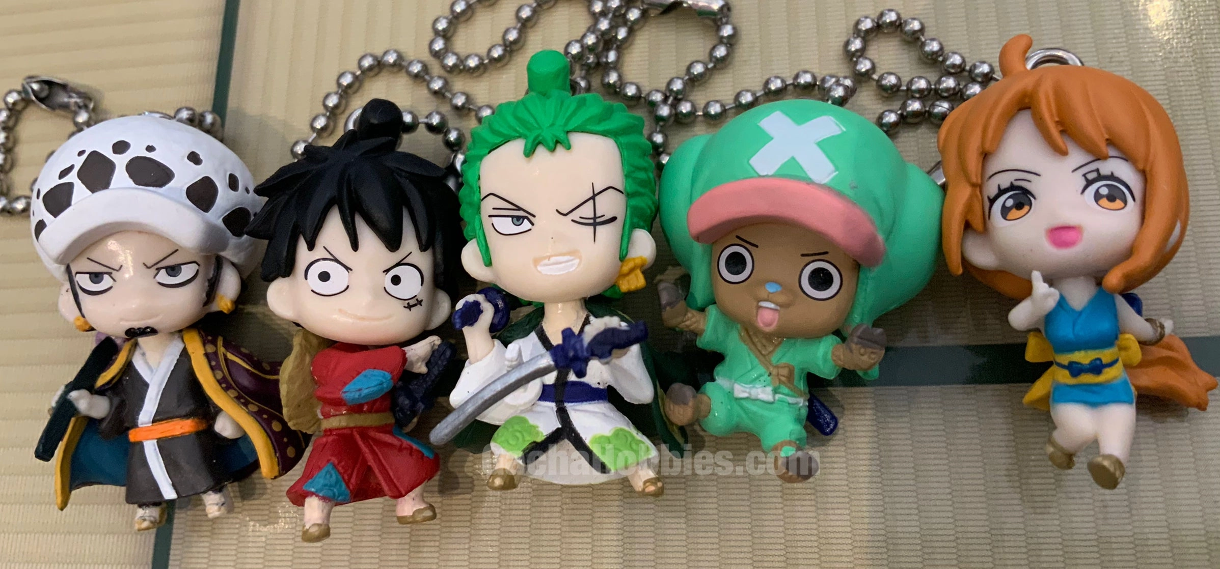 Limited Run Gaming Art One Piece Wano Country Mini Figure Keychain 5 Pieces Set (In-stock)