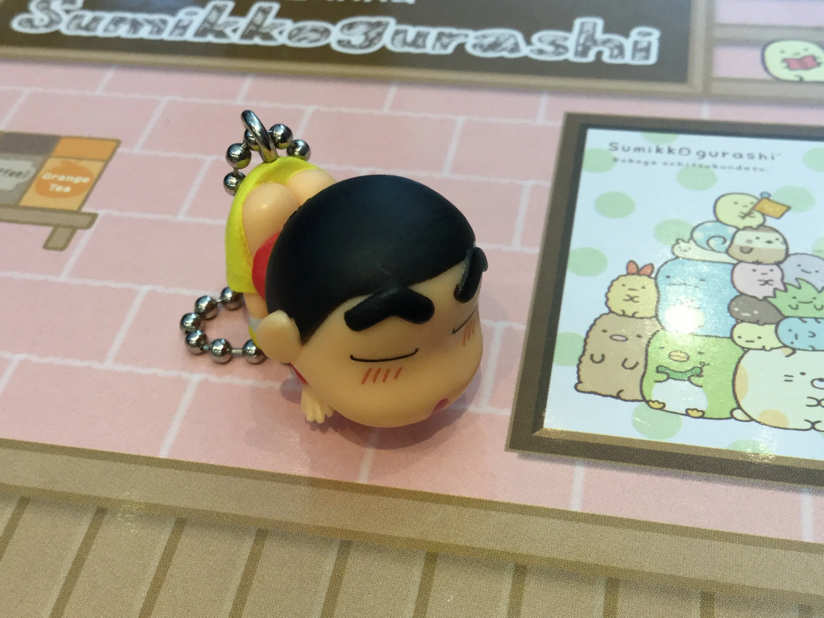 Miniature Item Crayon Shin-Chan Character Tsumande Keychain 5 Pieces Set (In-stock)