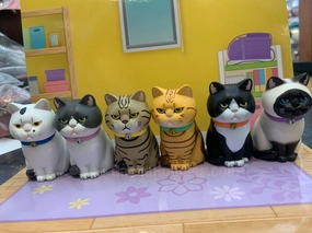 Cat in Paper Bag Figure Vol.2 6 Pieces Set (In-stock) Shareable Content Serious Investor