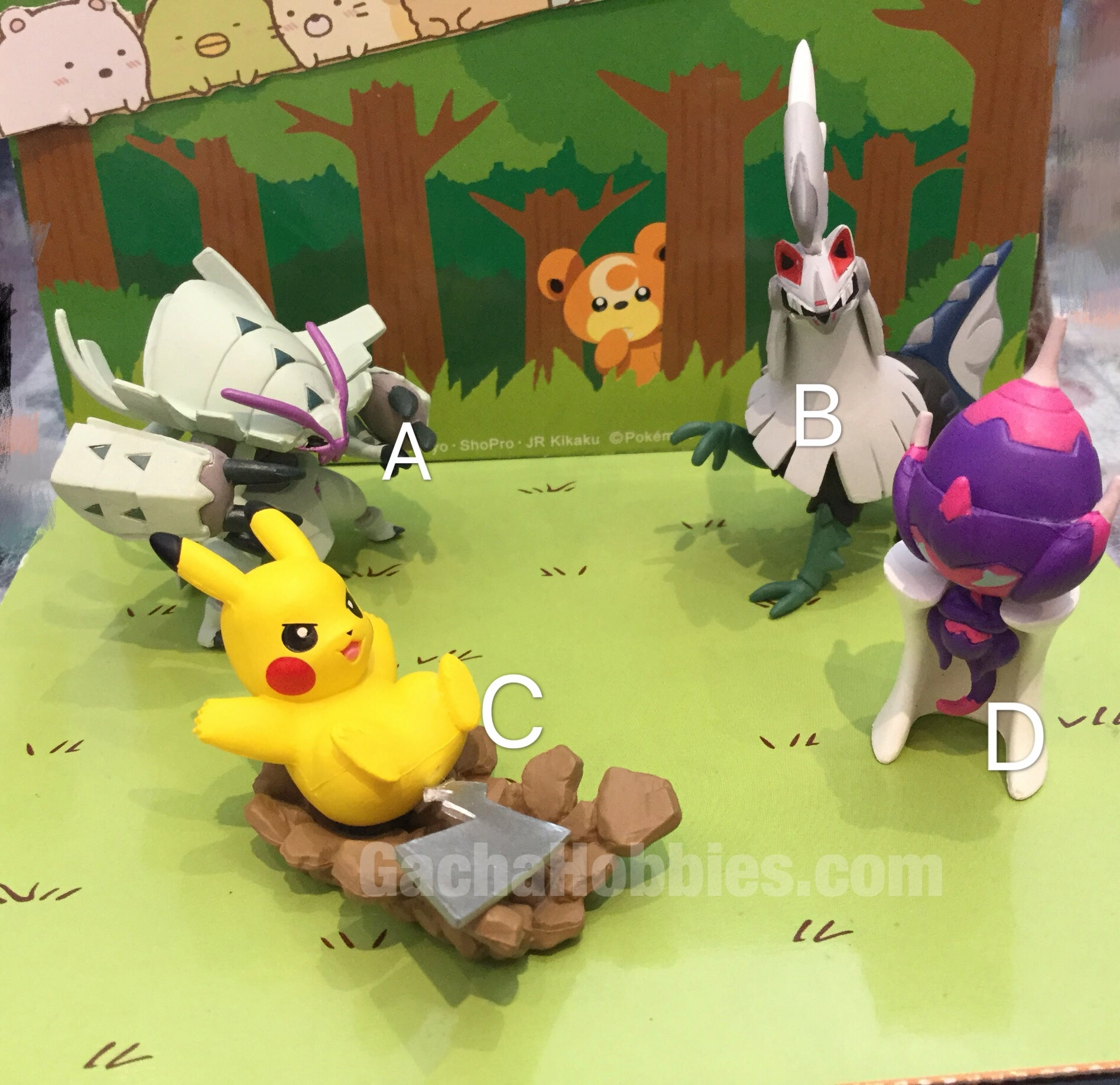 Movie Collection Popular Character Pokemon Capsule Act Figure Set 4 Pieces (In-stock)