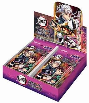 Free Shipping Demon Slayer: Kimetsu no Yaiba Metal Card Collection 2 Pack Ver.