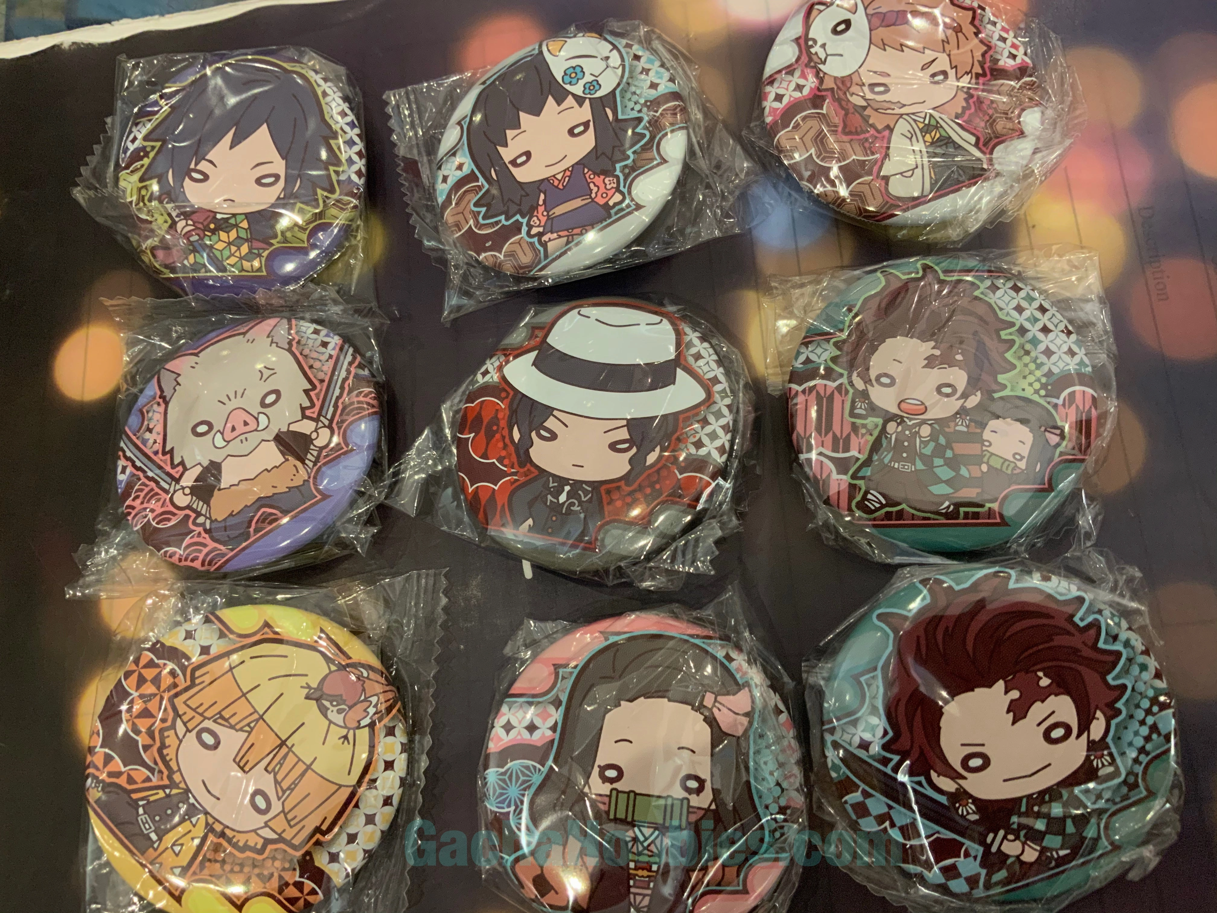Robot Merchandise Collector's Album Demon Slayer Kimetsu no Yaiba Nitotan Badge Pin 9 Pieces Set (In-stock)