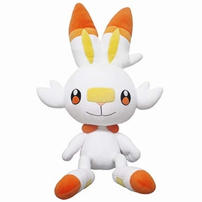 "Pokemon" Mochifuwa Cushion PZ47 Scorbunny Science Model Robot Statue