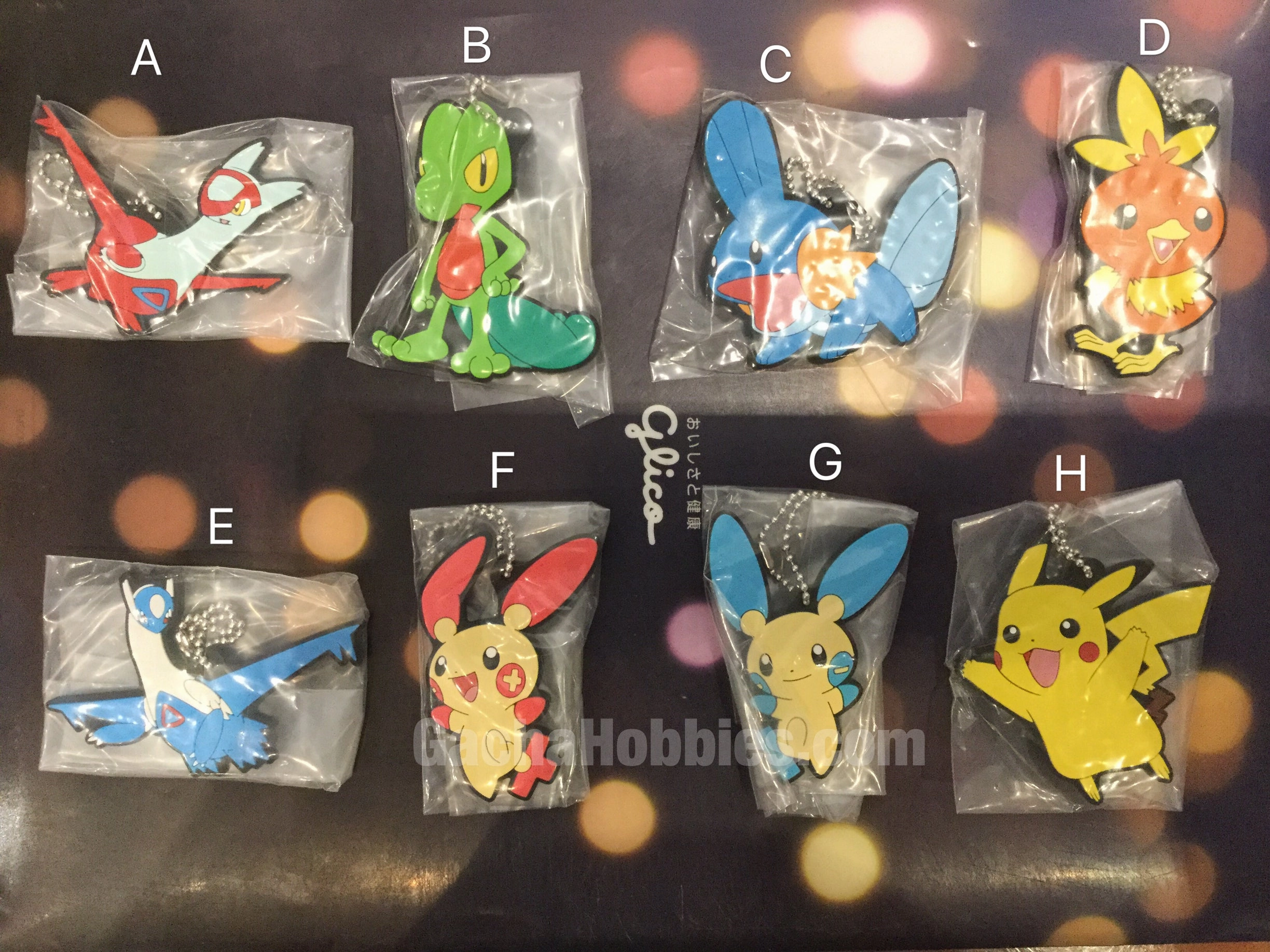 Game Merchandise Limited Collectible Gashapon Pokemon 3rd Gen Rubber Keychain Set (In Stock)