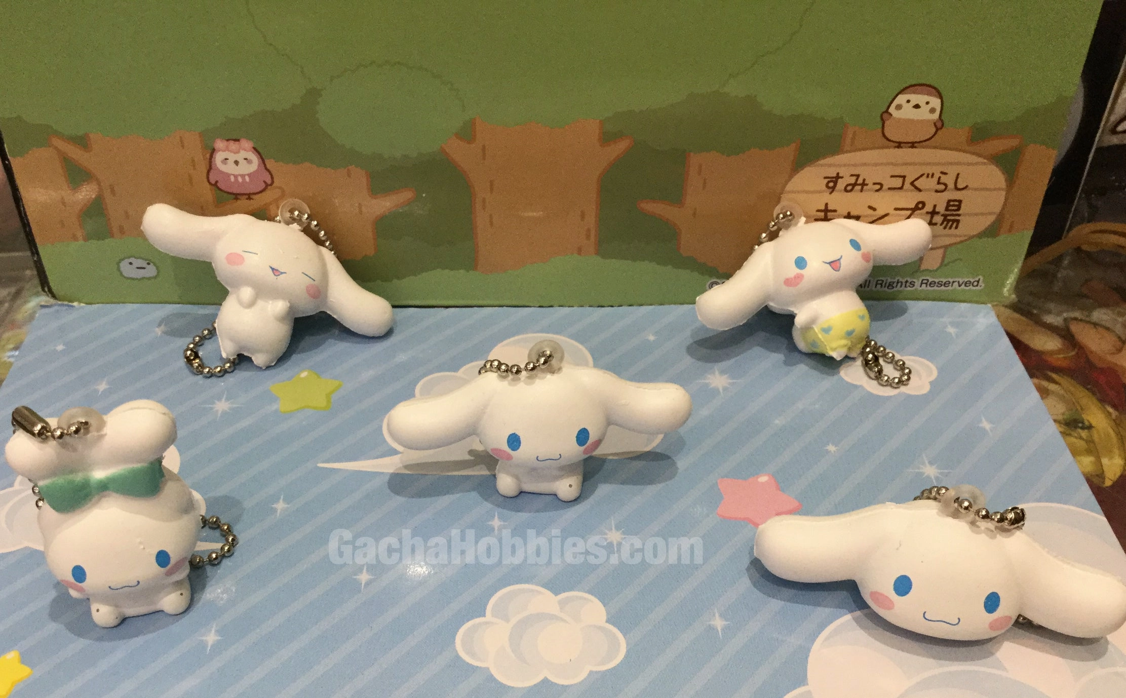 Designer Sculpture Gashapon Cinnamoroll Squishy Keychain Set (In-stock)