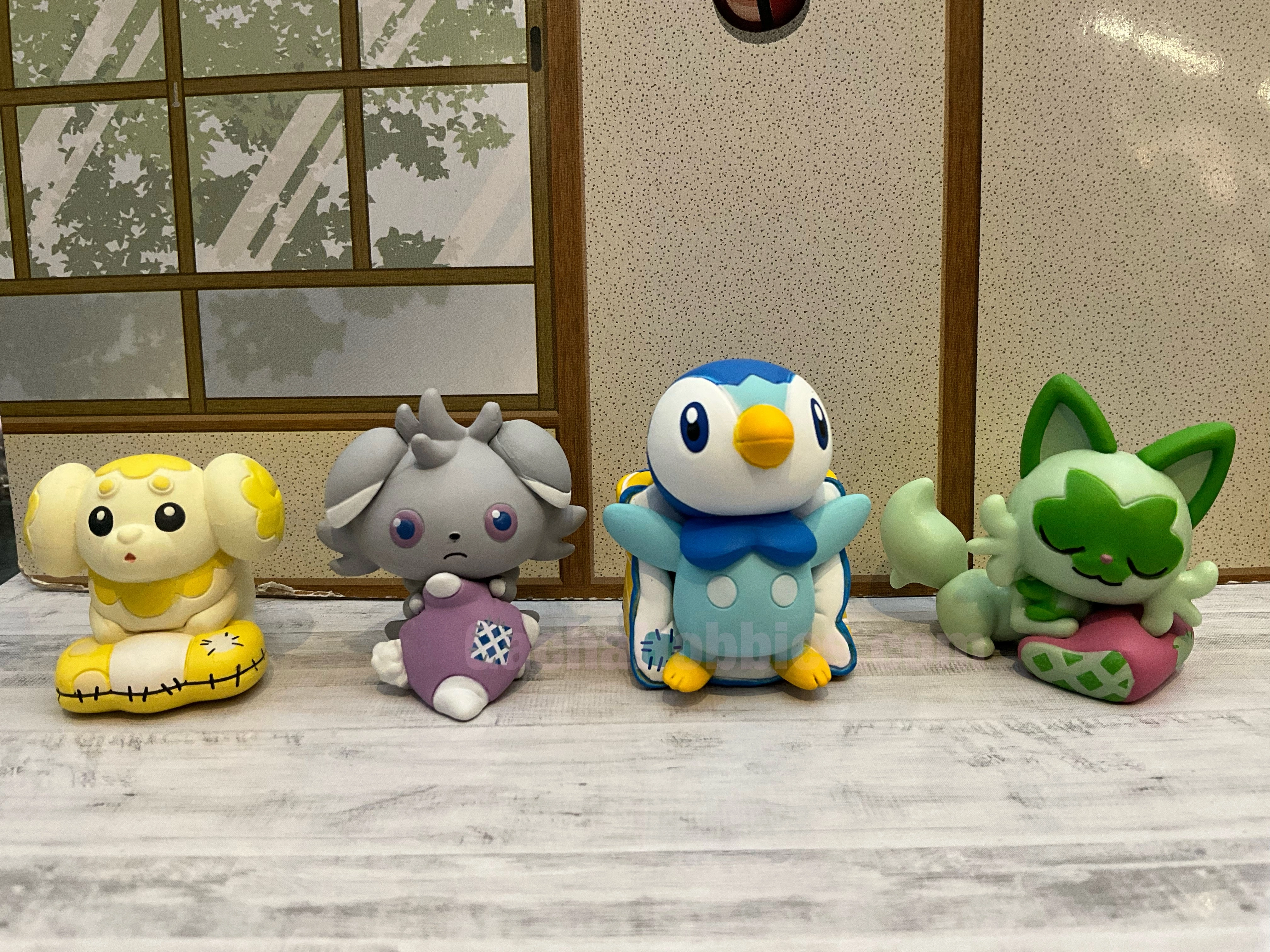 Sky Animal Pokemon Sleeping with Pillow Small Figure Vol.3 4 Pieces Set (In-stock)
