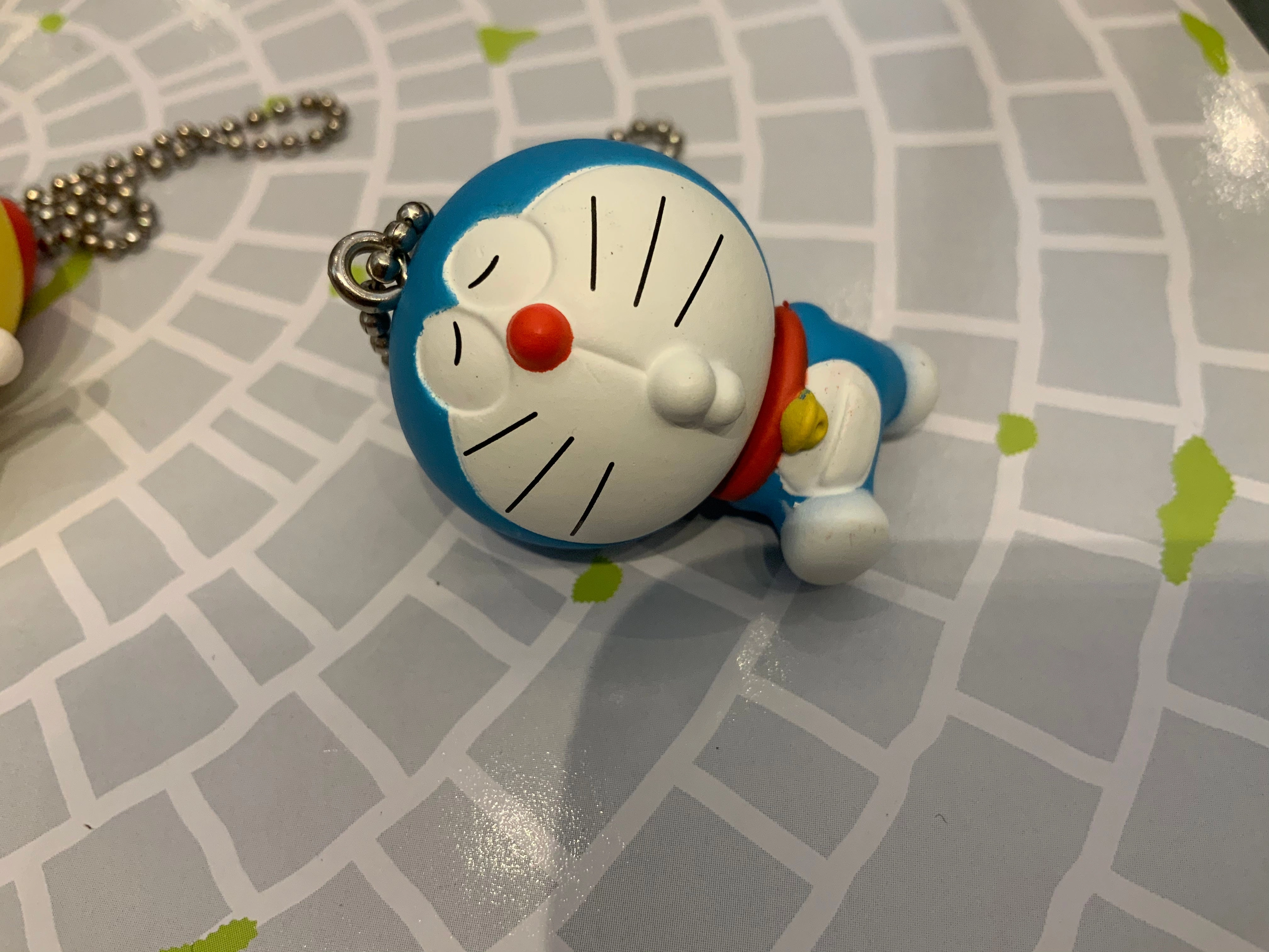 African Art Kitchen Decor Doraemon 50th Anniversary Character Figure Keychain 5 Pieces Set (In-stock)