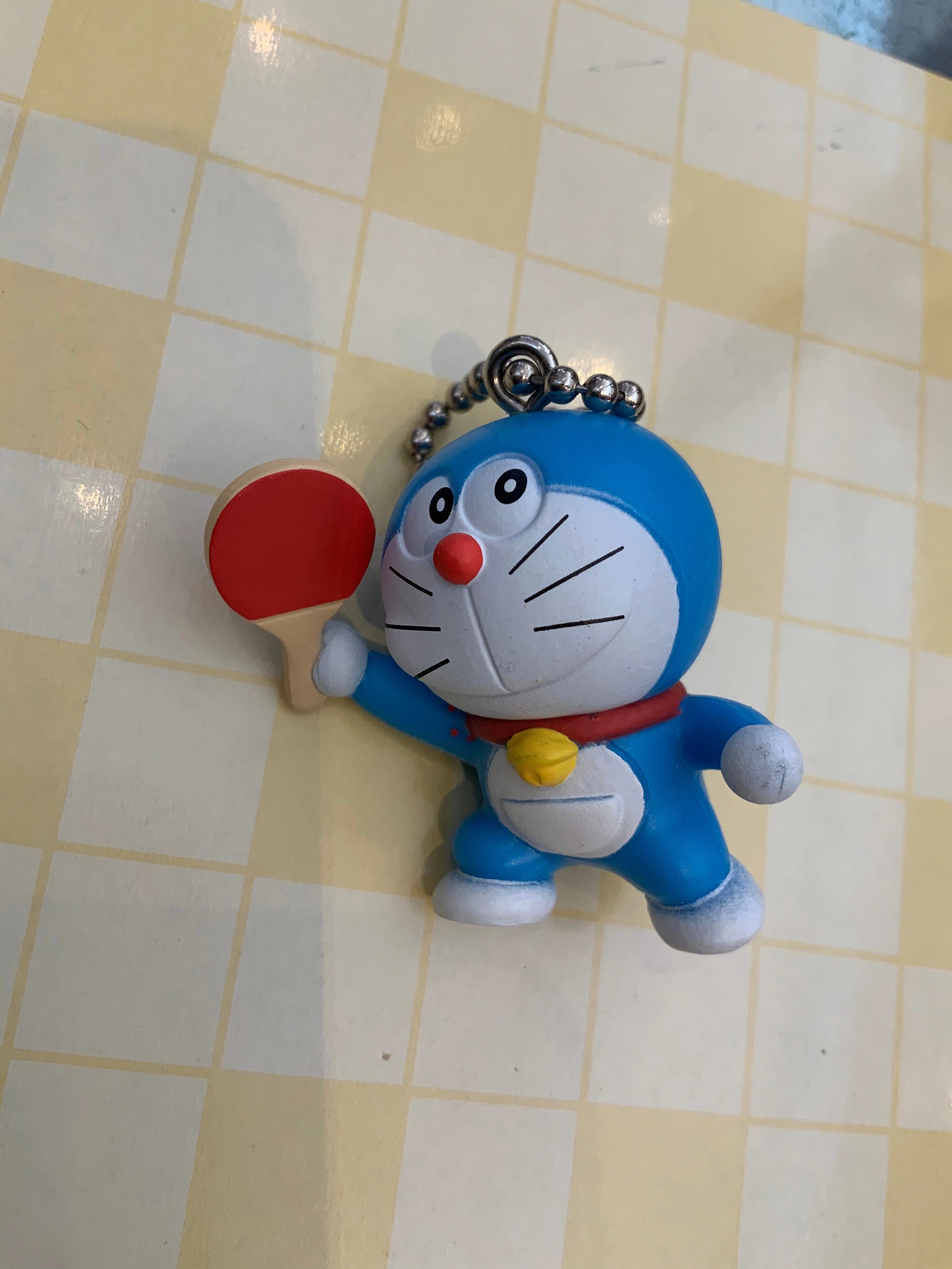 Doraemon 50th Anniversary Sports Figure Keychain 5 Pieces Set (In-stock) Rarity Value Vinyl Object